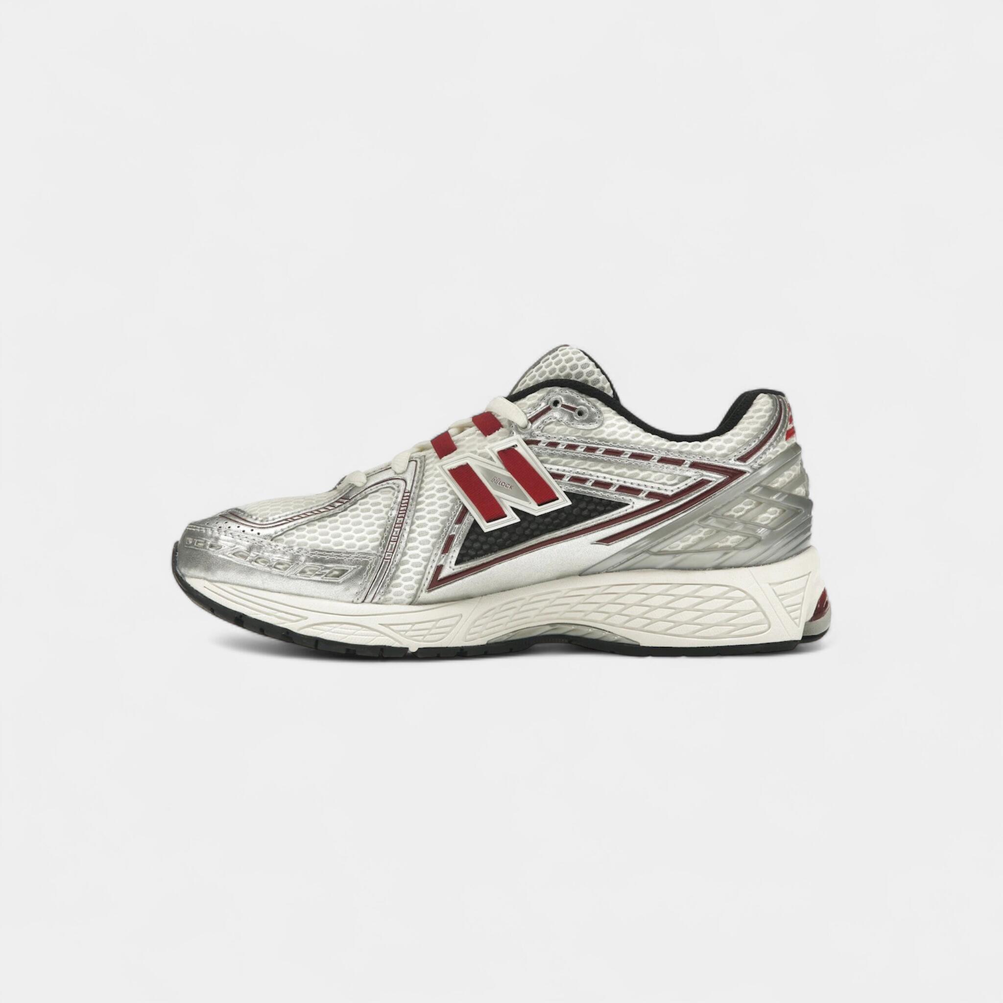 New Balance 1906R Silver Classic Crimson 4/4