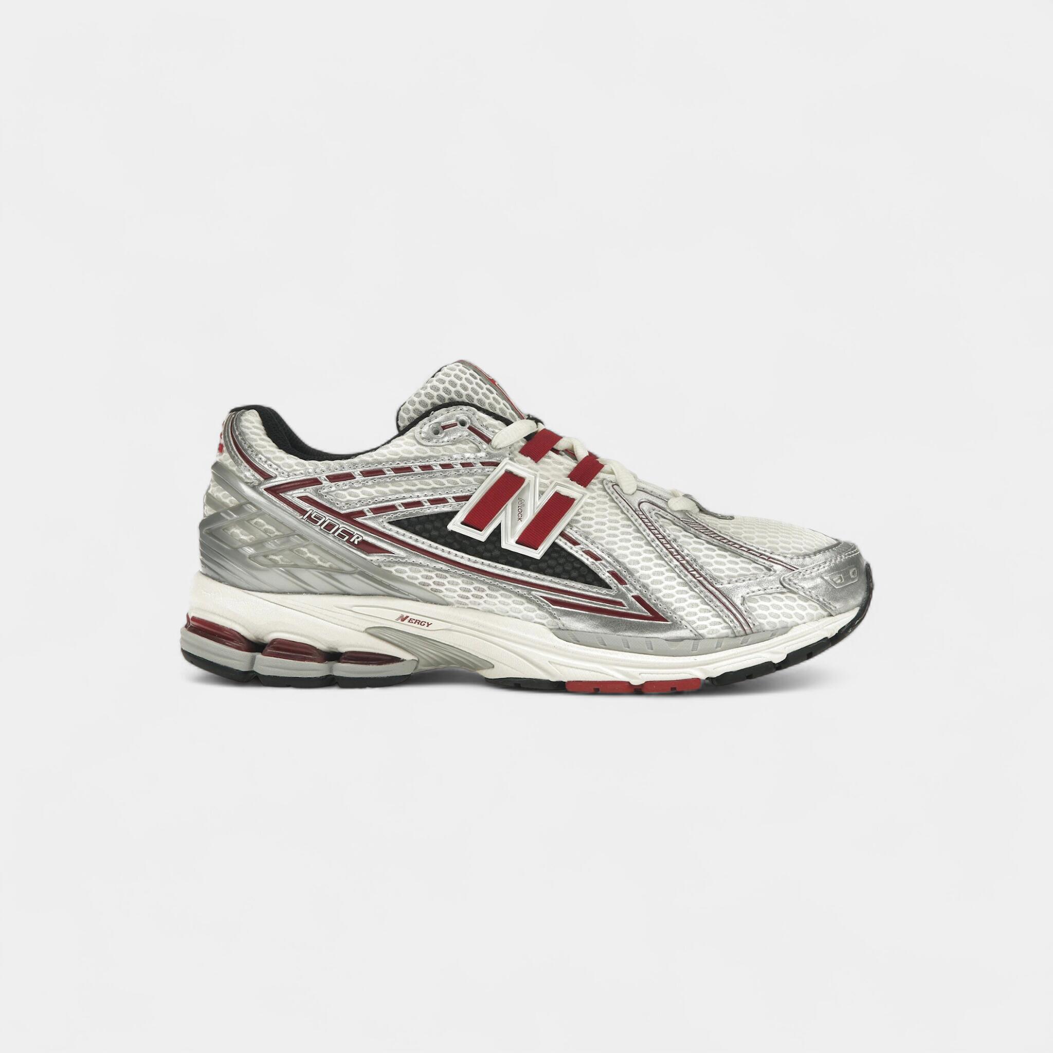 New Balance 1906R Silver Classic Crimson 1/4