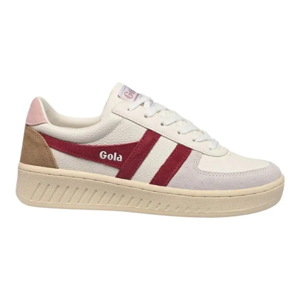 Baskets Femme Blanc Gola GRANDSLAM TRIDENT