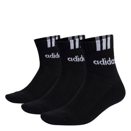 3-Streifen Linear Half-Crew Cushioned Socken, 3 Paar