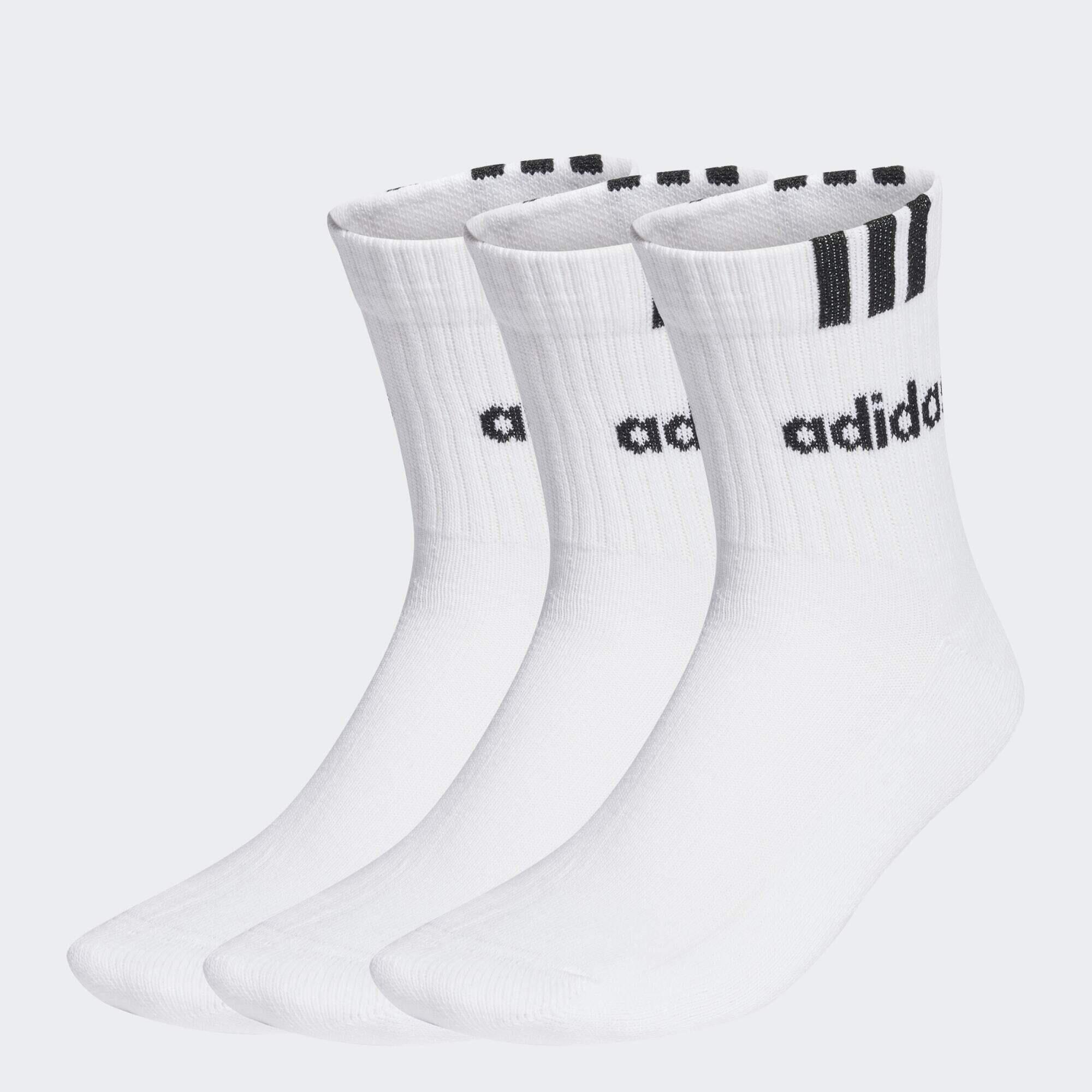 Chaussettes mi-mollet matelassées 3-Stripes Linear (lot de 3 paires) 2/3