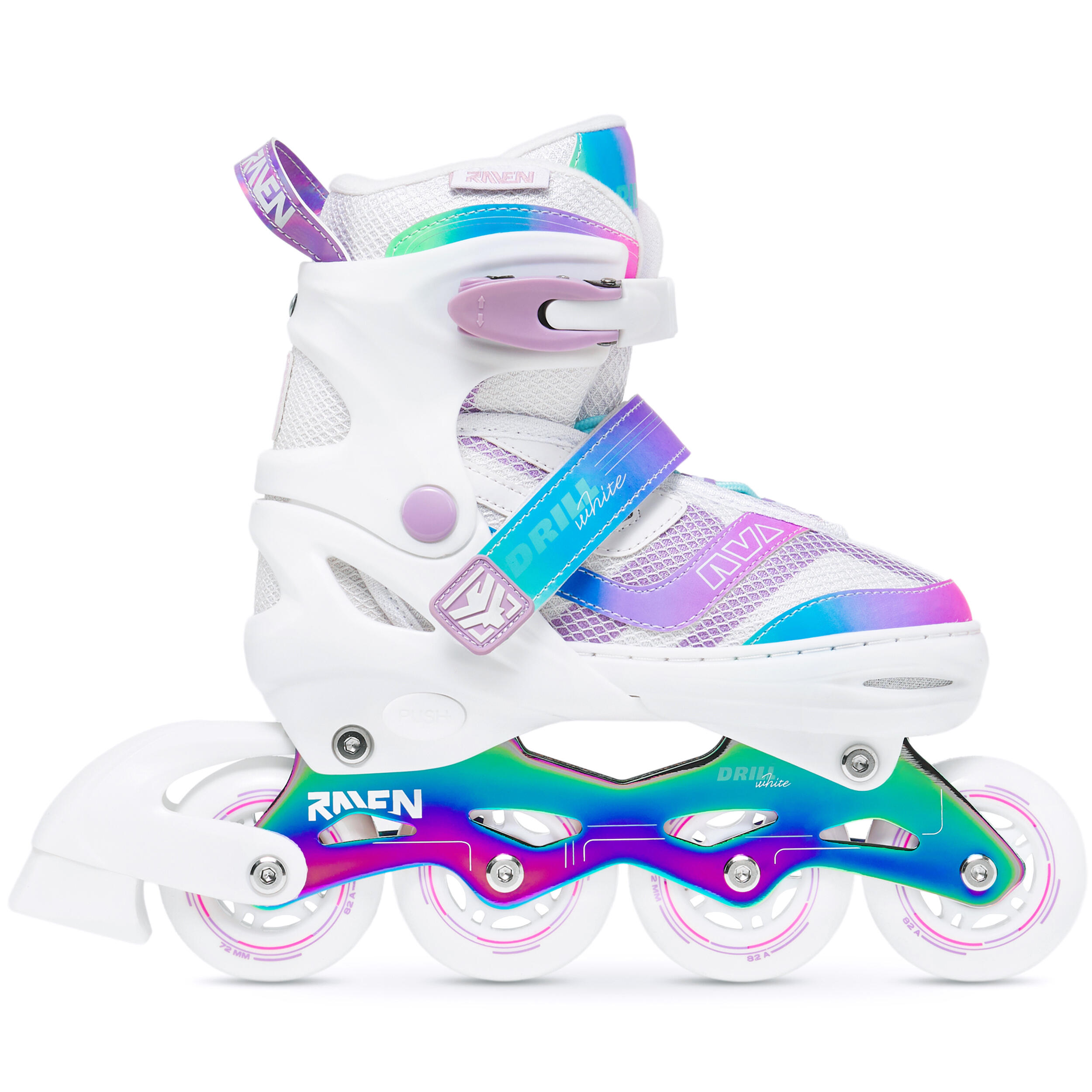 Patins de rodas e patins de hóquei ajustáveis 4 em 1 Raven Drill 4/7