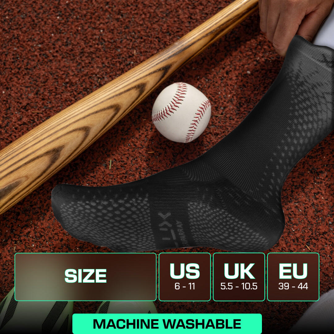 ProCleat Performance Grip Sokken – Kuitlengte – Zwart – Volwassen maat (EU 5/7