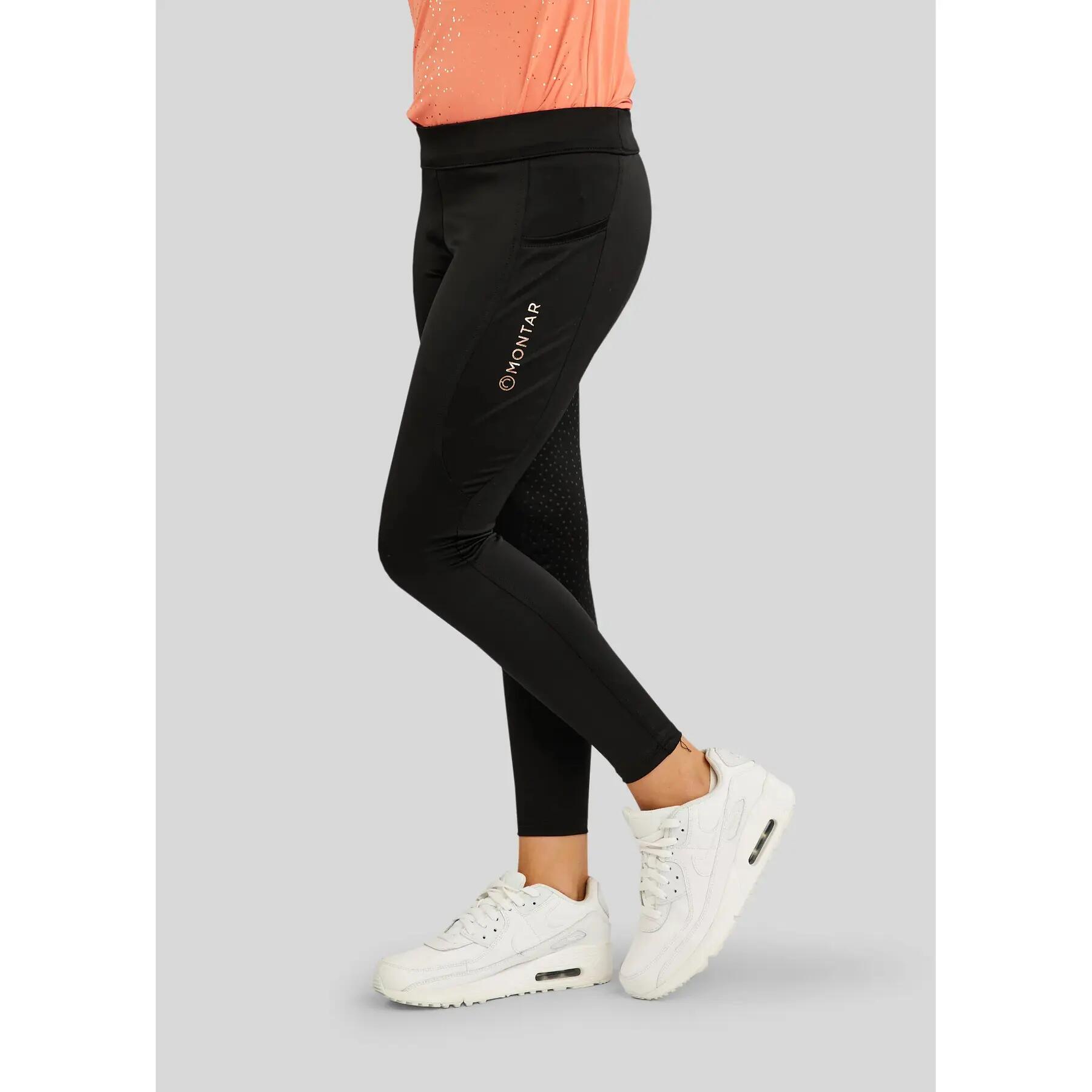 Legging équitation full grip fille Montar MoWinnie 3/4