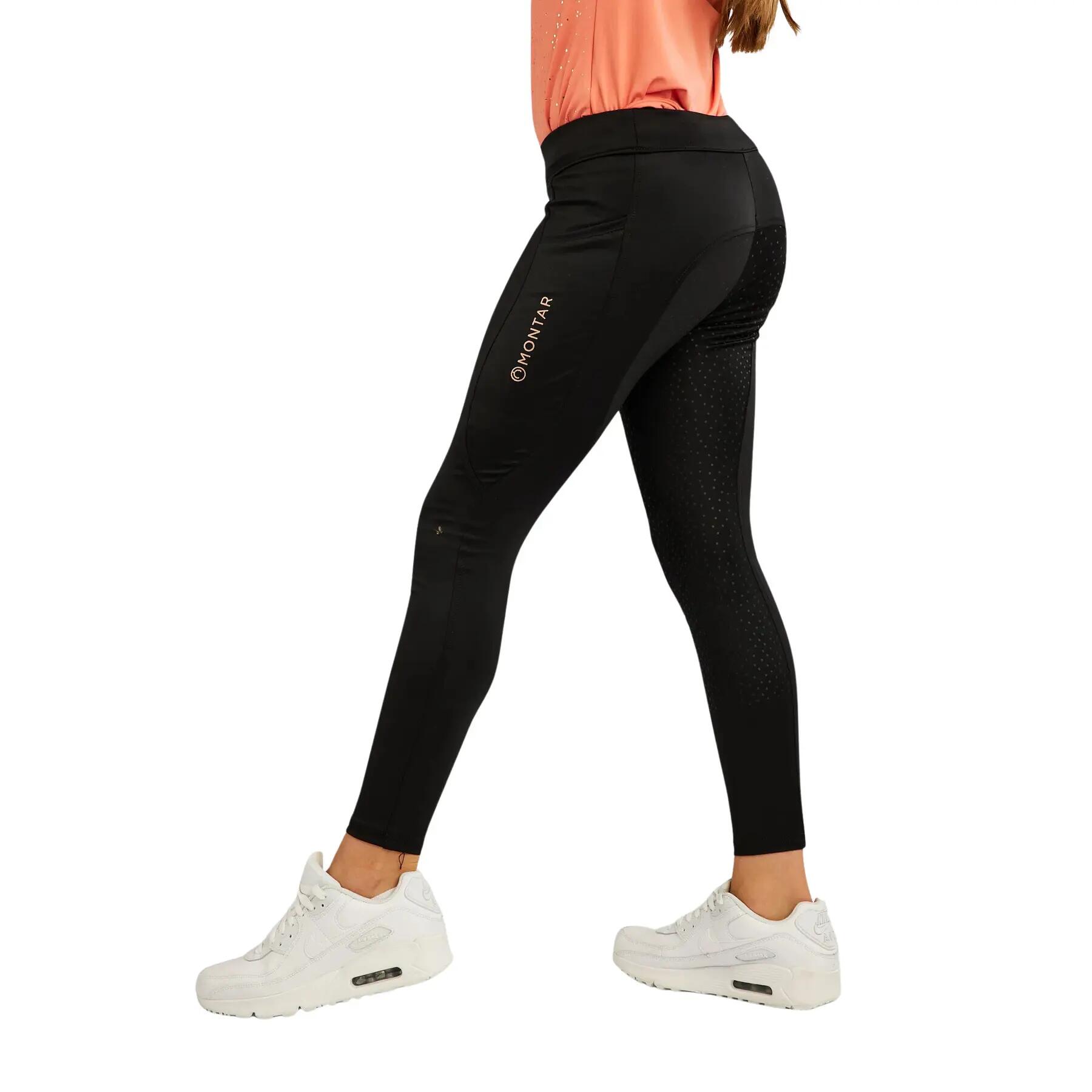 Legging équitation full grip fille Montar MoWinnie 2/4
