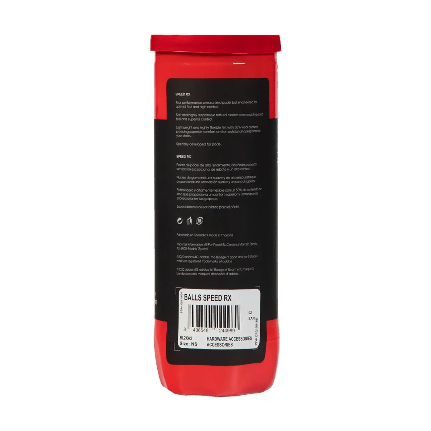 Adidas Speed RX Palla da Padel – 24 Tubi 3/3