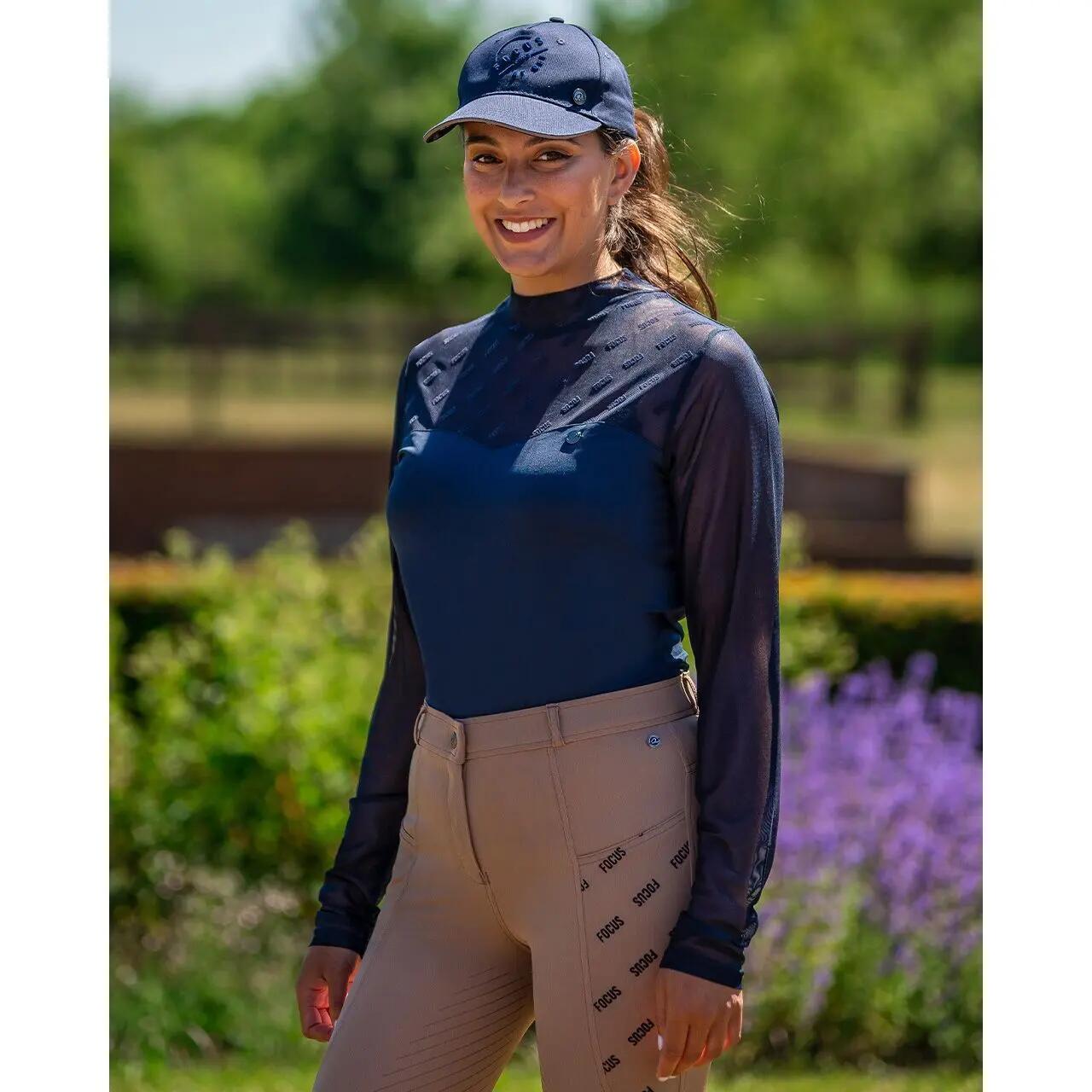 Pantalon équitation mid grip femme QHP Summer Focus 4/7