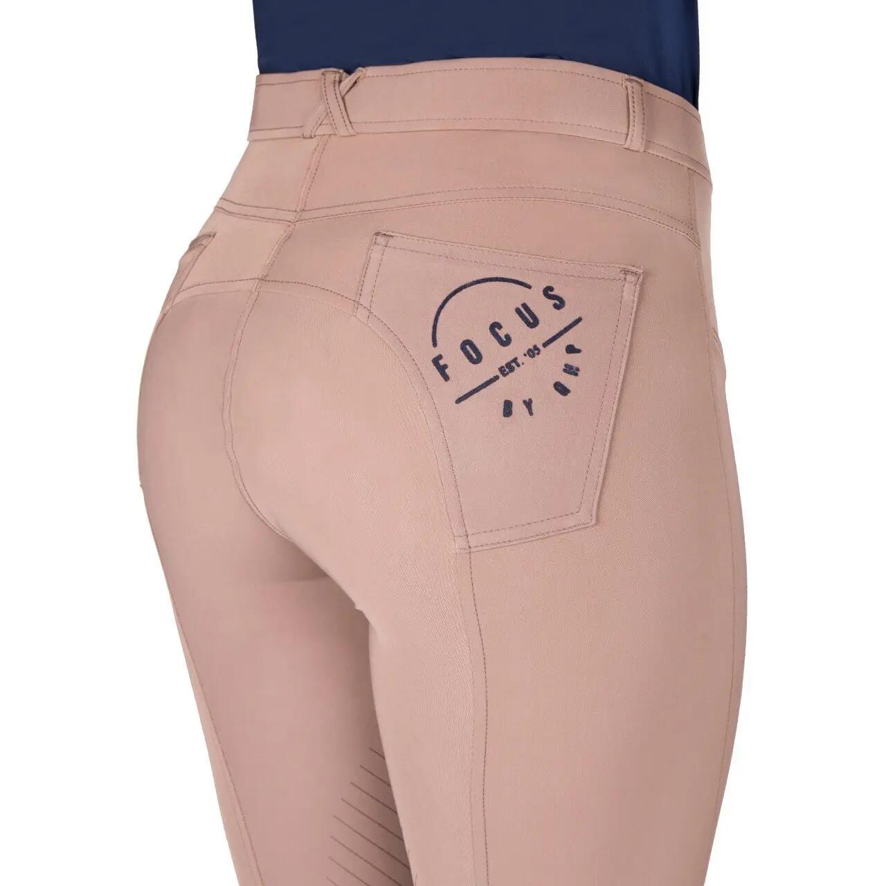 Pantalon équitation mid grip femme QHP Summer Focus 6/7