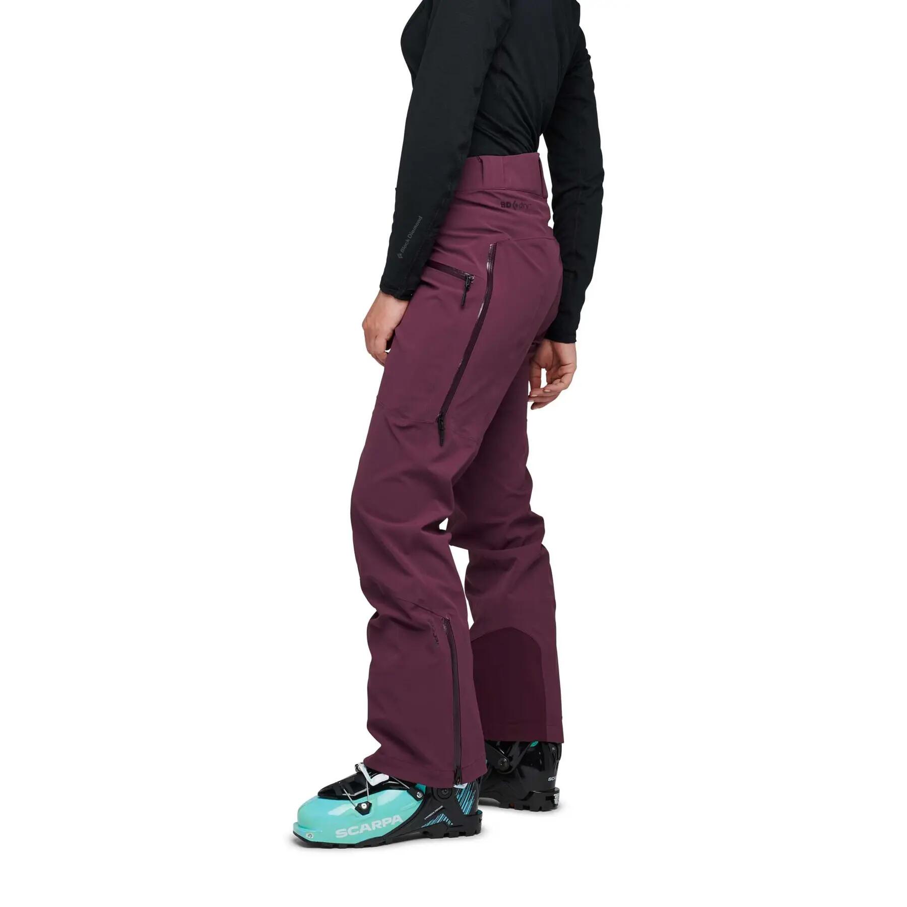 Calças de esqui para mulheres Black Diamond Recon Stretch 3/4