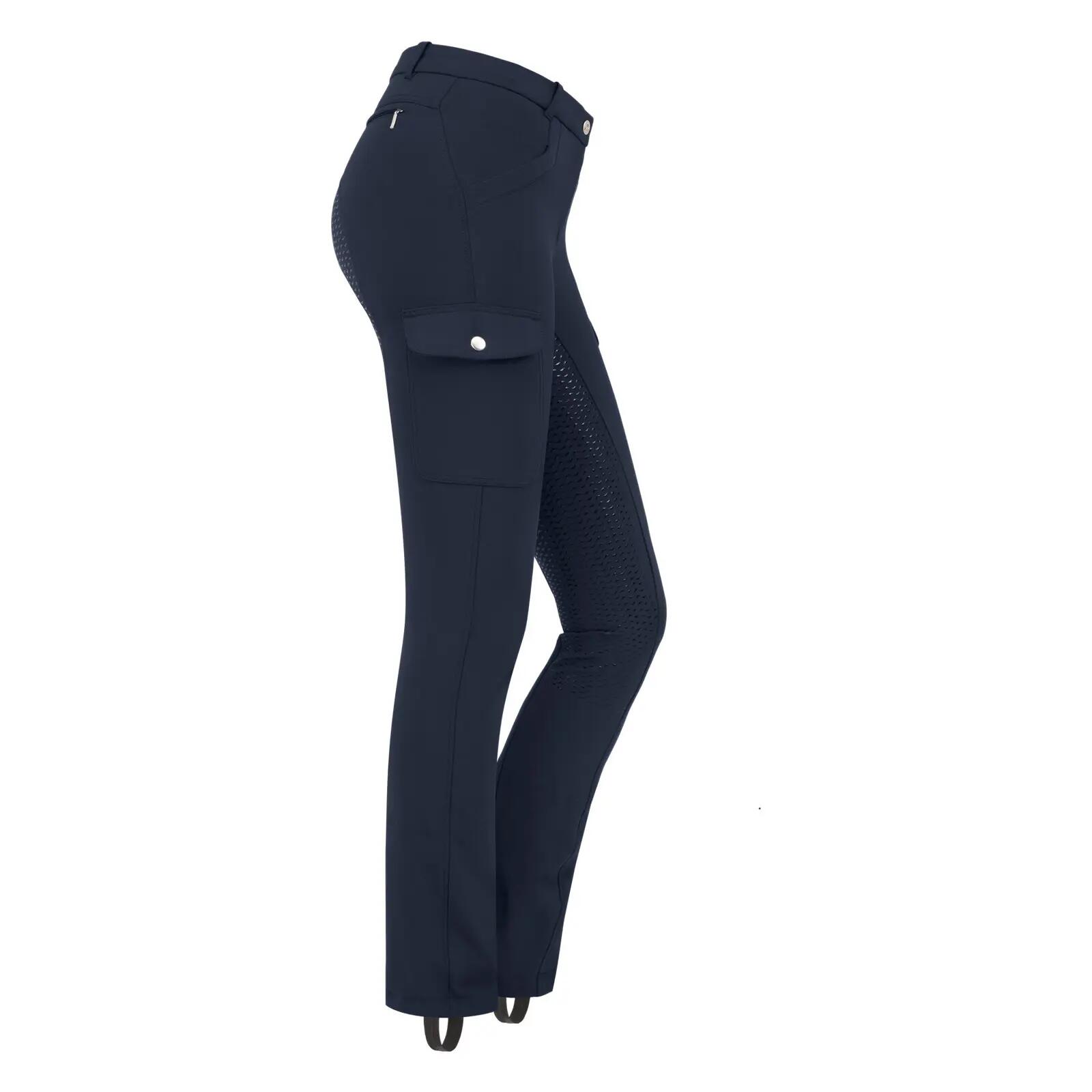 Pantalon équitation full grip cargo femme ELT Micro Jodhpur 3/5