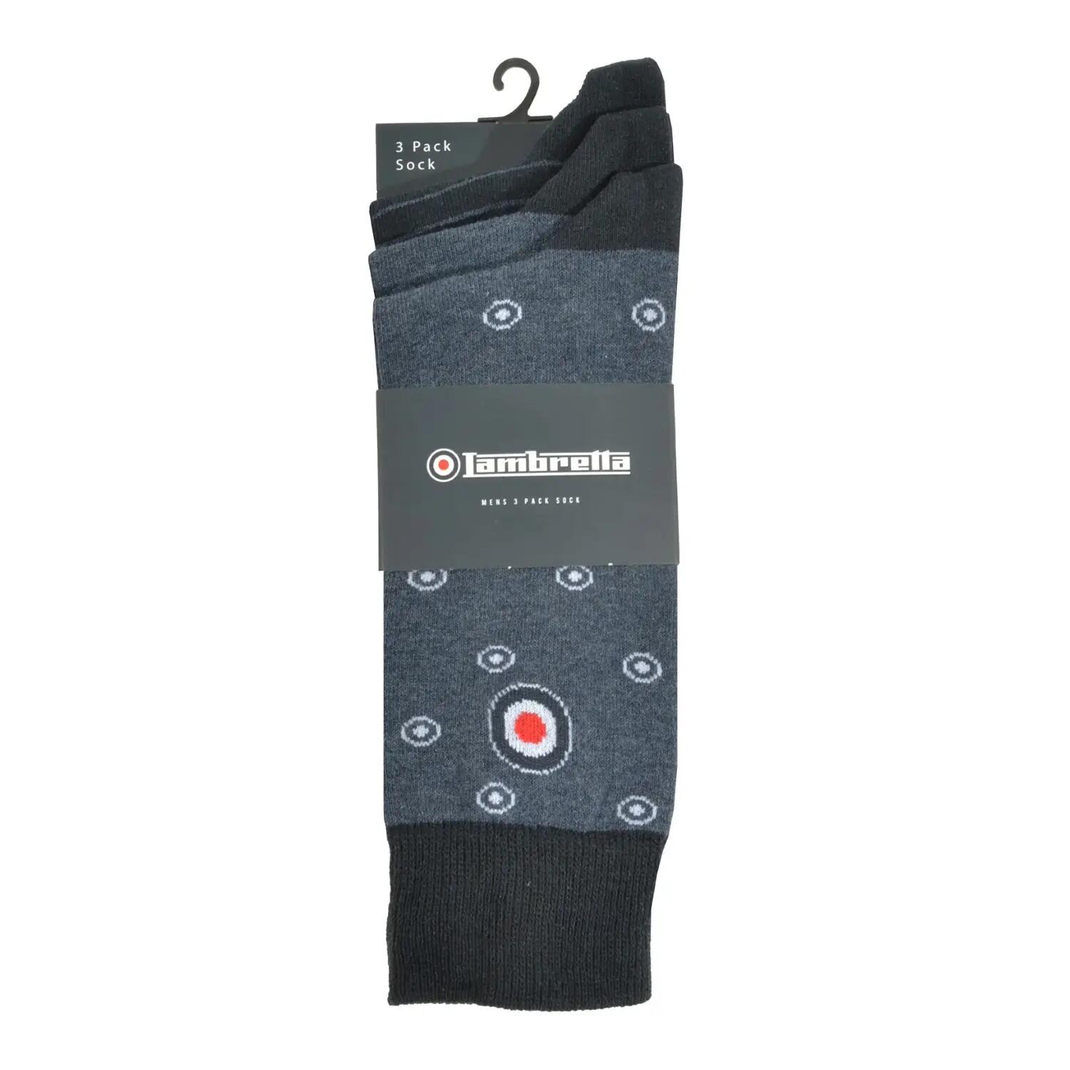 "Target" Socken für (3erPack) Herren Dunkelblau 3/3