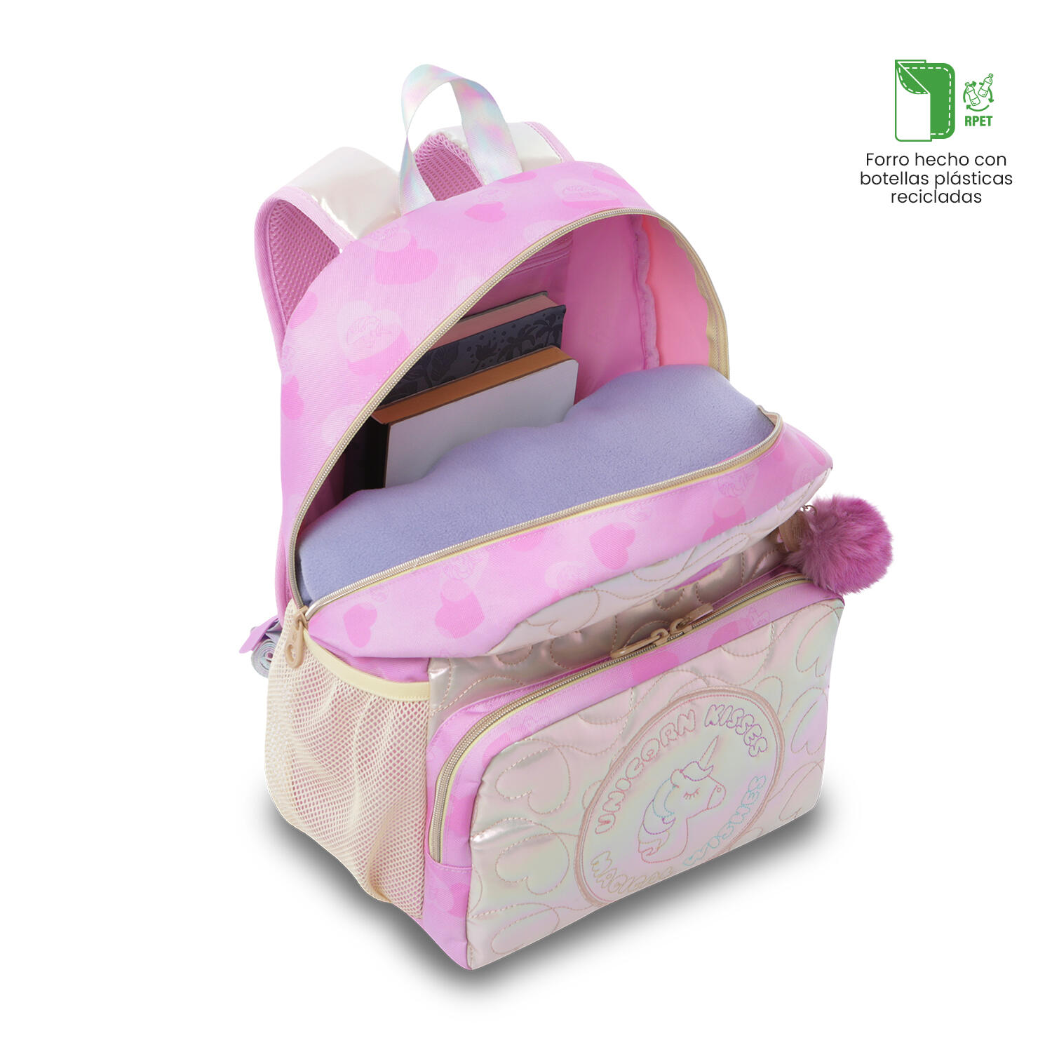 Totto Mochila Infantil Unicorn Kisses M Unicorn Kisses Glowy Poliéster 32 x 40. 5/5