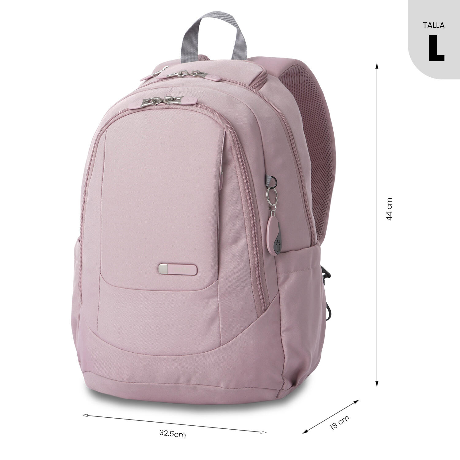 Totto Mochila urbana Goctal 3.0 Zephyr/Alloy Poliéster 32.5 x 44 x 18 cm 3/5