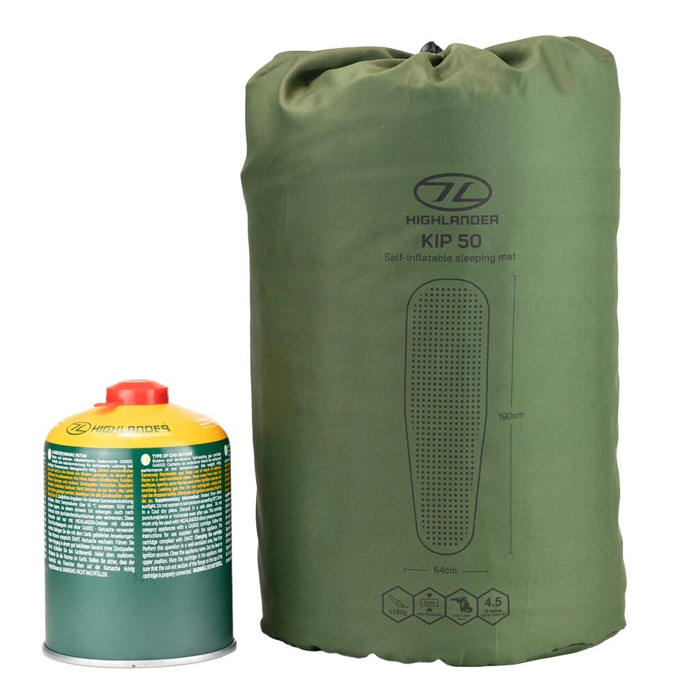 Materassino autogonfiabile Kip Mat 50 mm - Valore R 4.5 - Verde oliva 5/5
