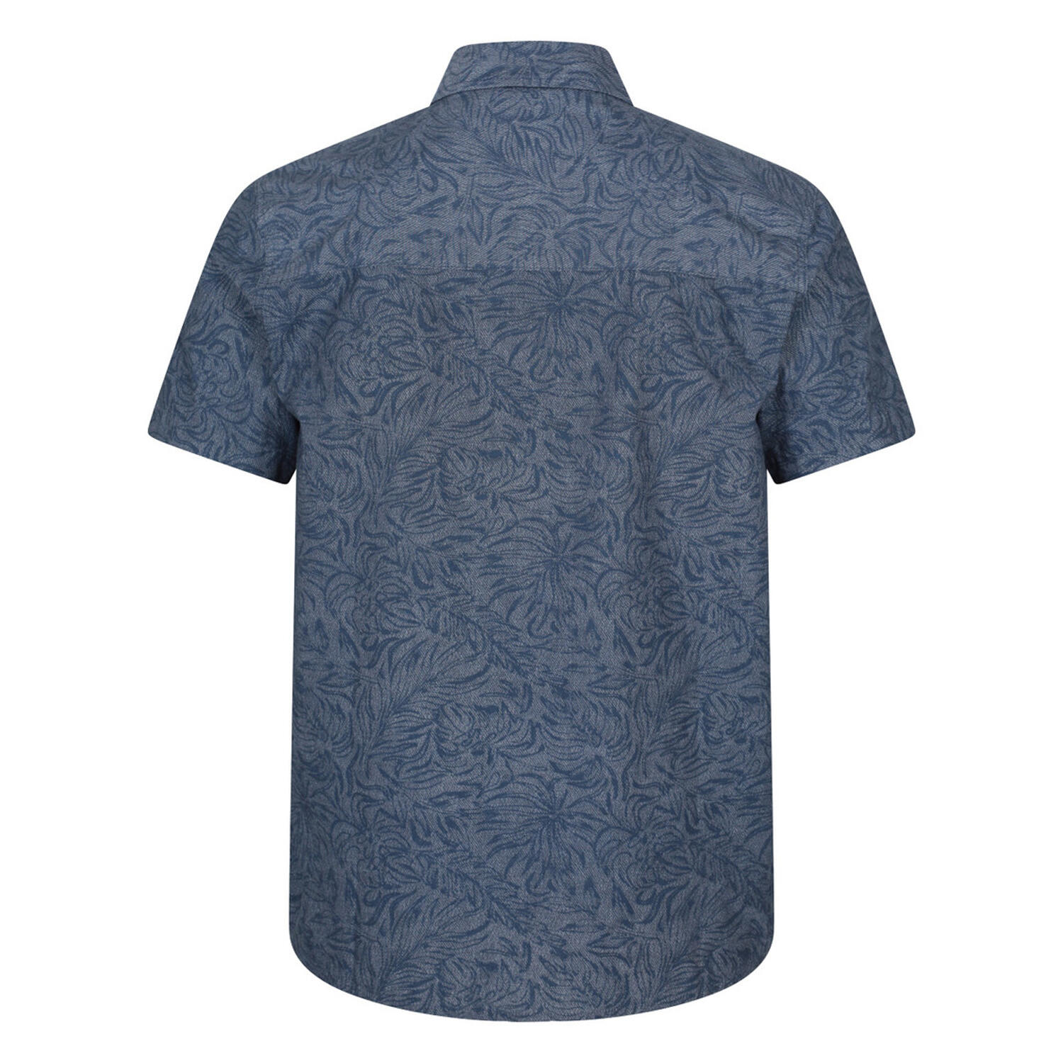 Tropical Camicia Fantasia Maniche Corte Uomo Mountain Warehouse Blu Pallido 2/3
