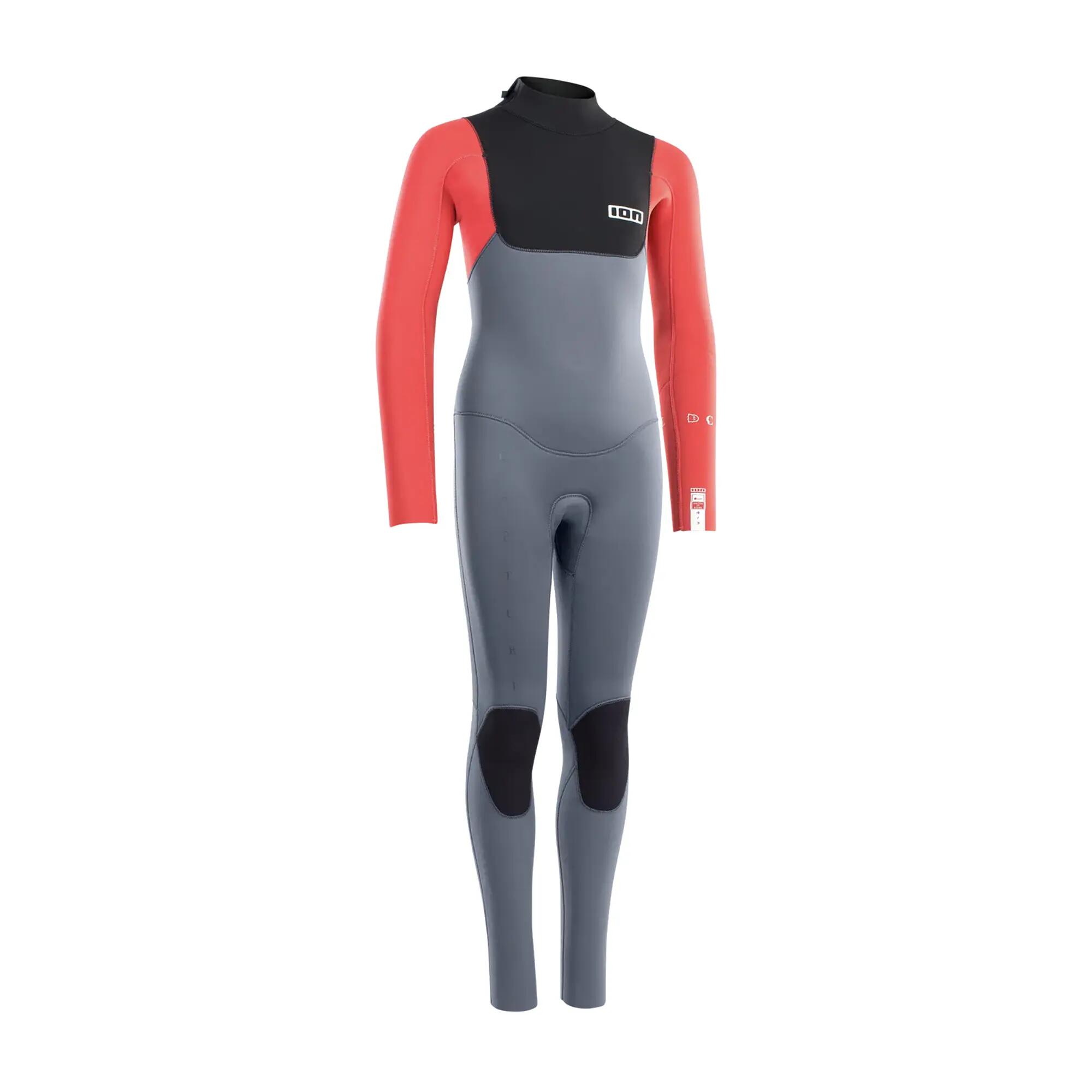 Neopren ION Capture Semidry 4/3 BZ DL Stahlblau/Rot/Schwarz 5/5