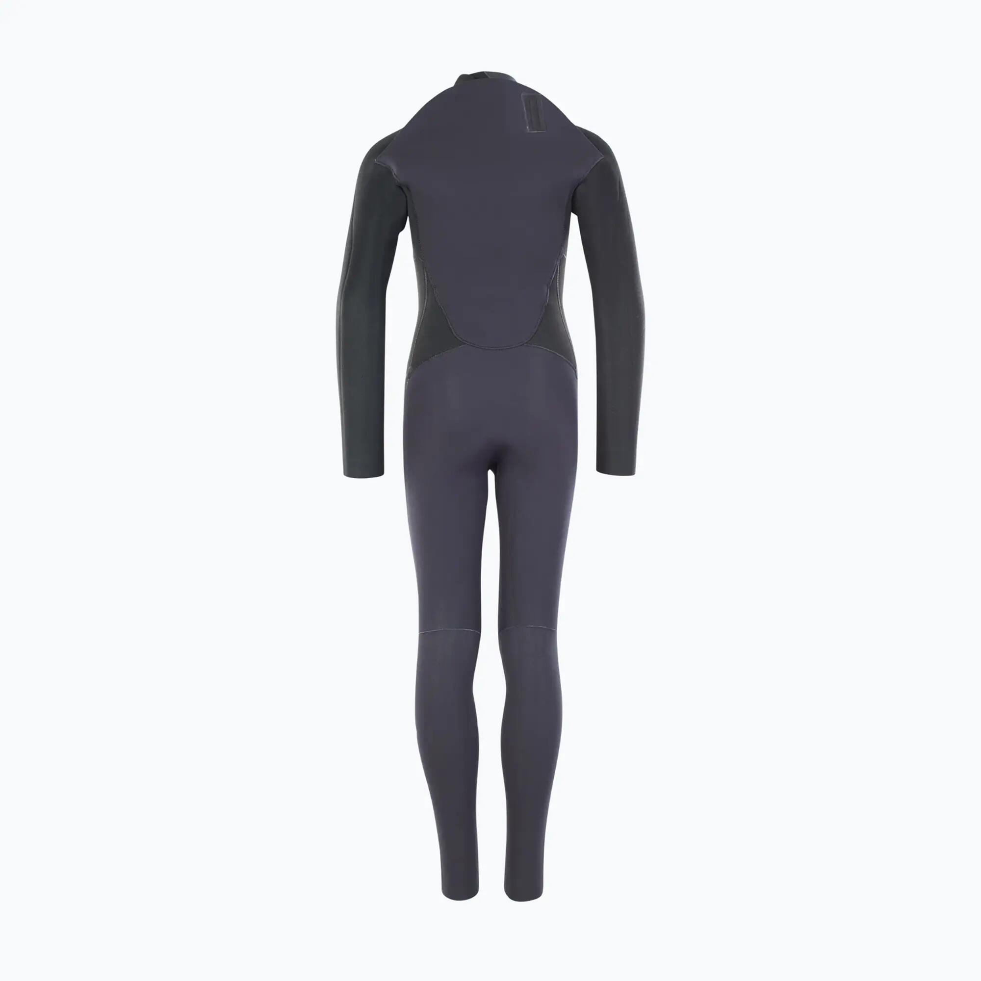 Neopren ION Capture Semidry 4/3 BZ DL Stahlblau/Rot/Schwarz 4/5