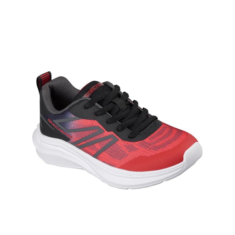 Zapatillas Skechers Niño Microspec Velocity Rojo Negro 2/4