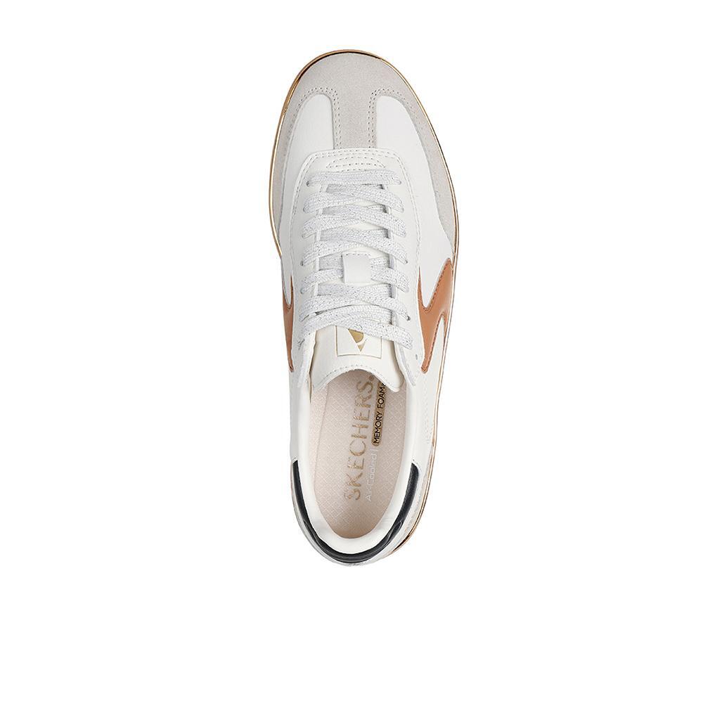 Tênis Brancos Skechers Hotshot Femininos Living Luxe 3/4
