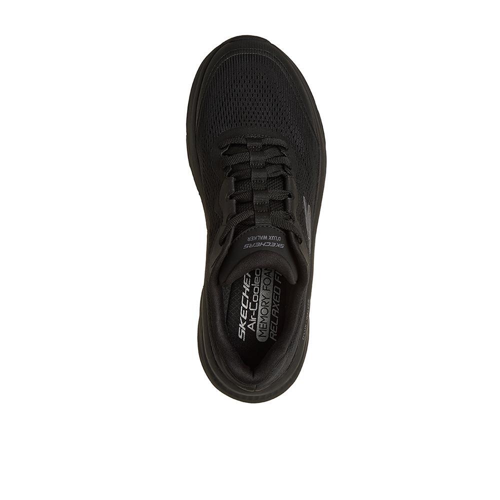 Tênis pretos Skechers Masculinos D Lux Walker 3.0 3/4
