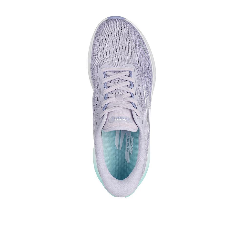 Tênis Roxos Skechers Aero Wave Spark Femininos 3/4