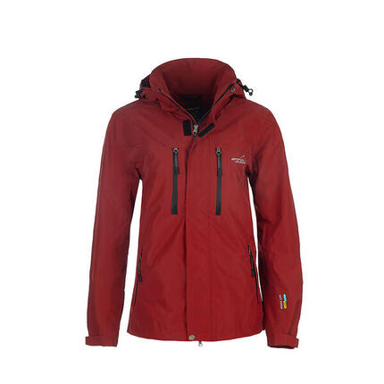 Veste de pluie pour femme rouge
