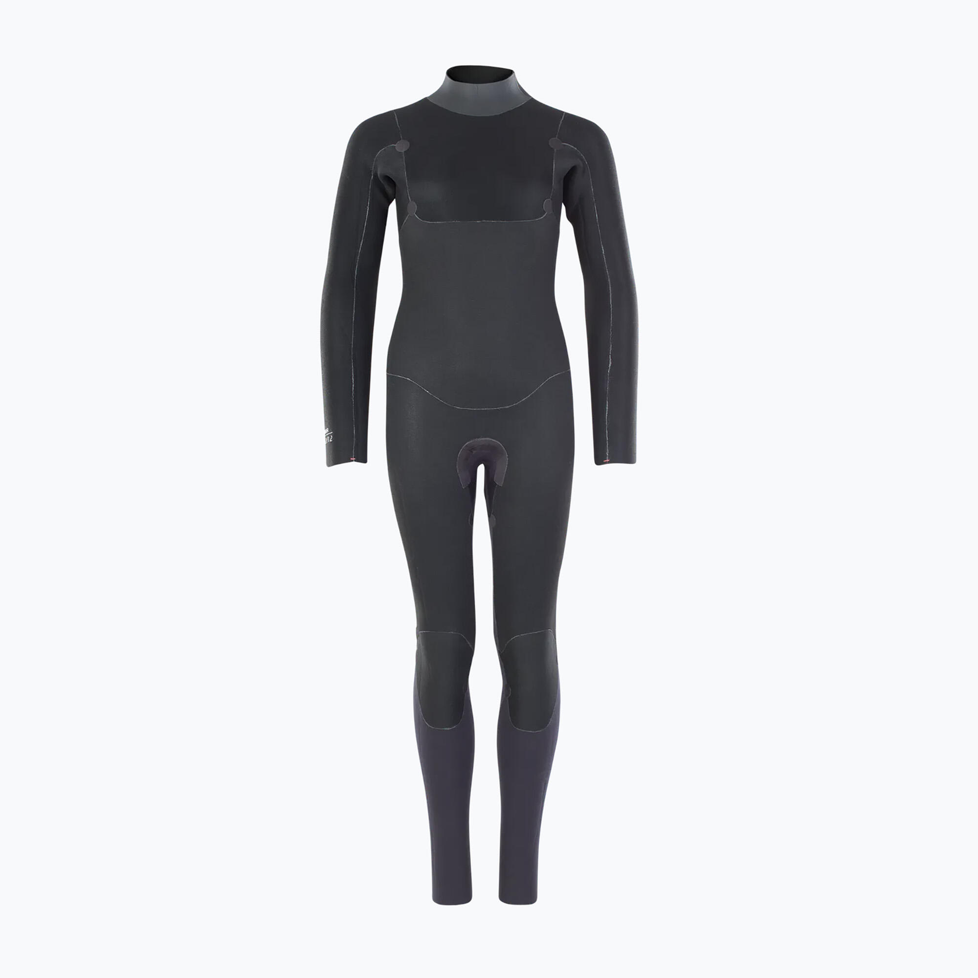 Pianka surfingowa dziecięca ION Capture 4/3 Back Zip Jr steel blue/red 3/5