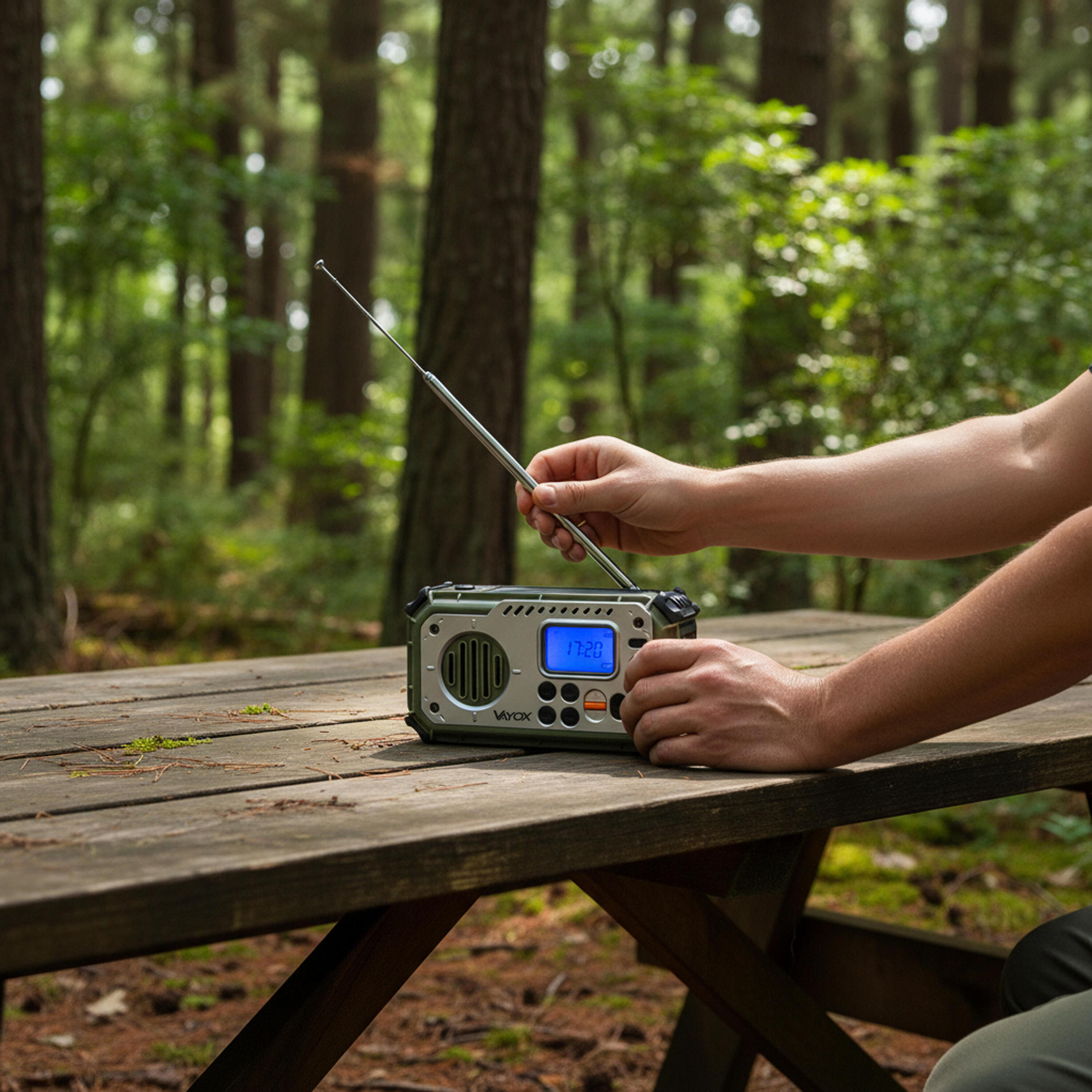 Radio turystyczne Vayox VA0440 Bluetooth, Powerbank, Solar, Dynamo 2/8