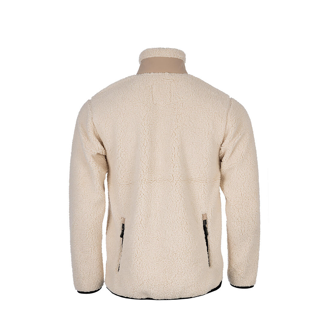 Veste polaire Sherpa pour homme blanche 3/6