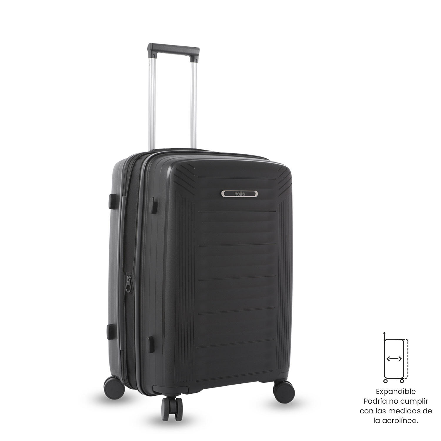 Totto Maleta mediana Trulli Negro/Black Polipropileno 45 x 58.5 x 25.5 cm 5/5