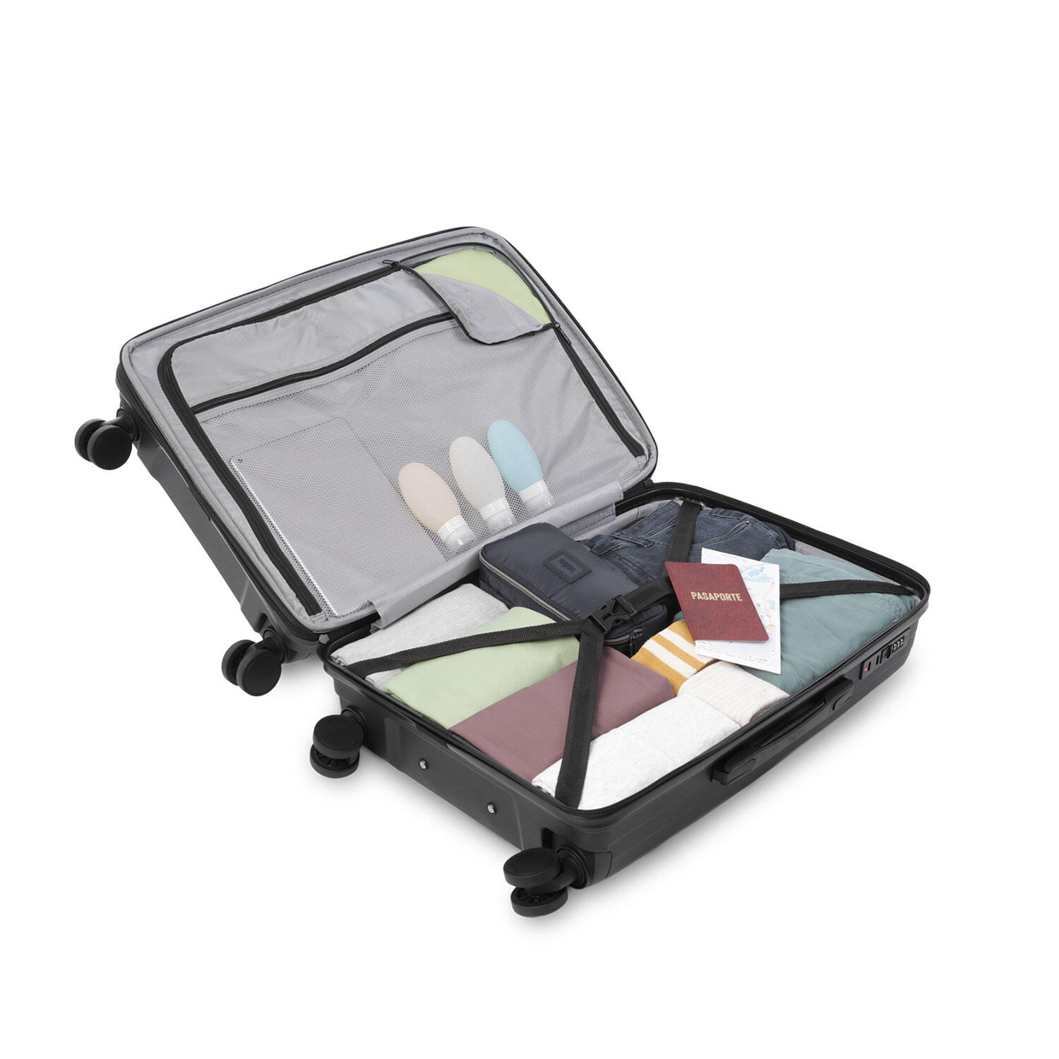Totto Maleta mediana Trulli Negro/Black Polipropileno 45 x 58.5 x 25.5 cm 4/5
