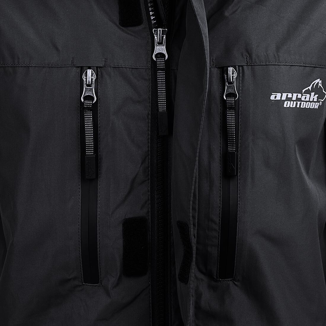 Veste de pluie pour homme noire 6/6