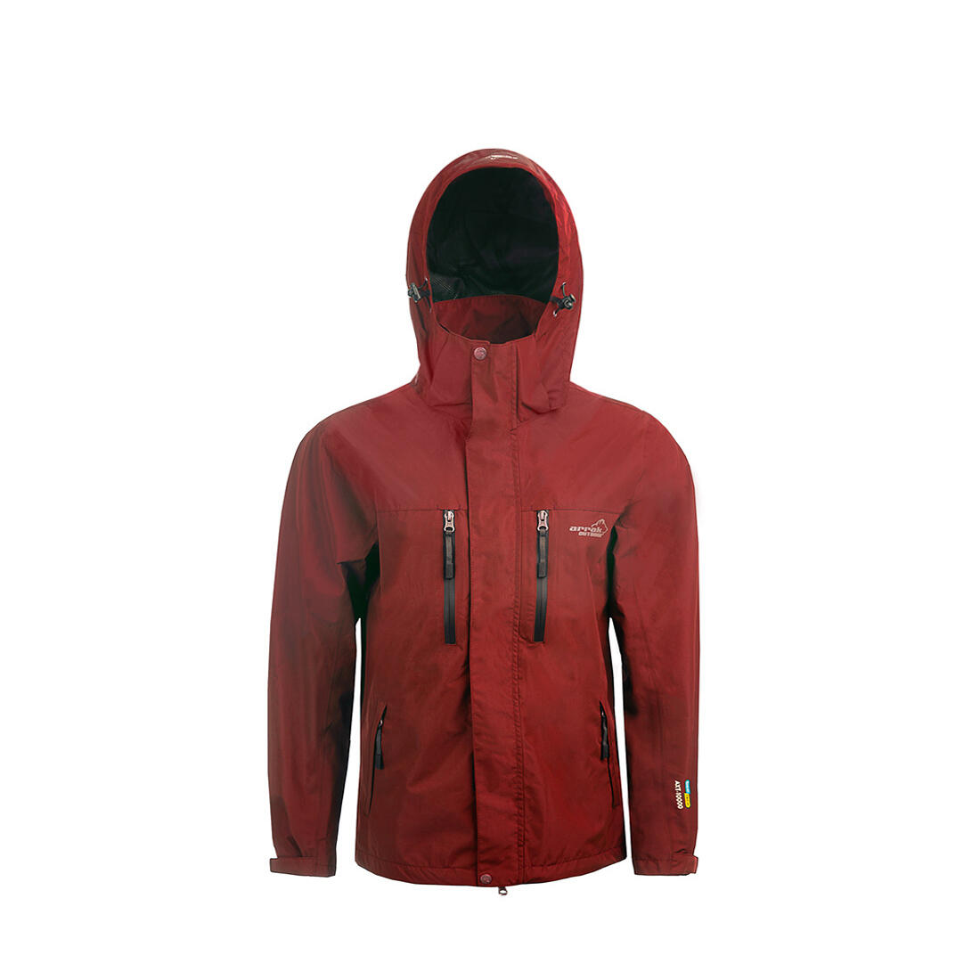 Veste de pluie pour homme rouge foncé 2/6