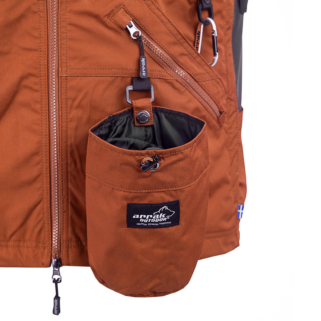 Gilet de compétition pour femme orange brûlé 7/7