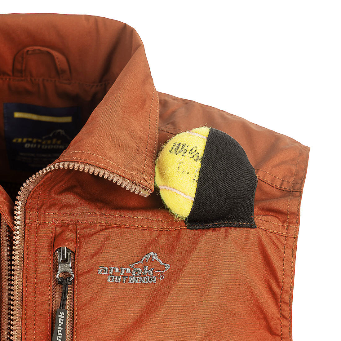 Gilet de compétition pour femme orange brûlé 5/7