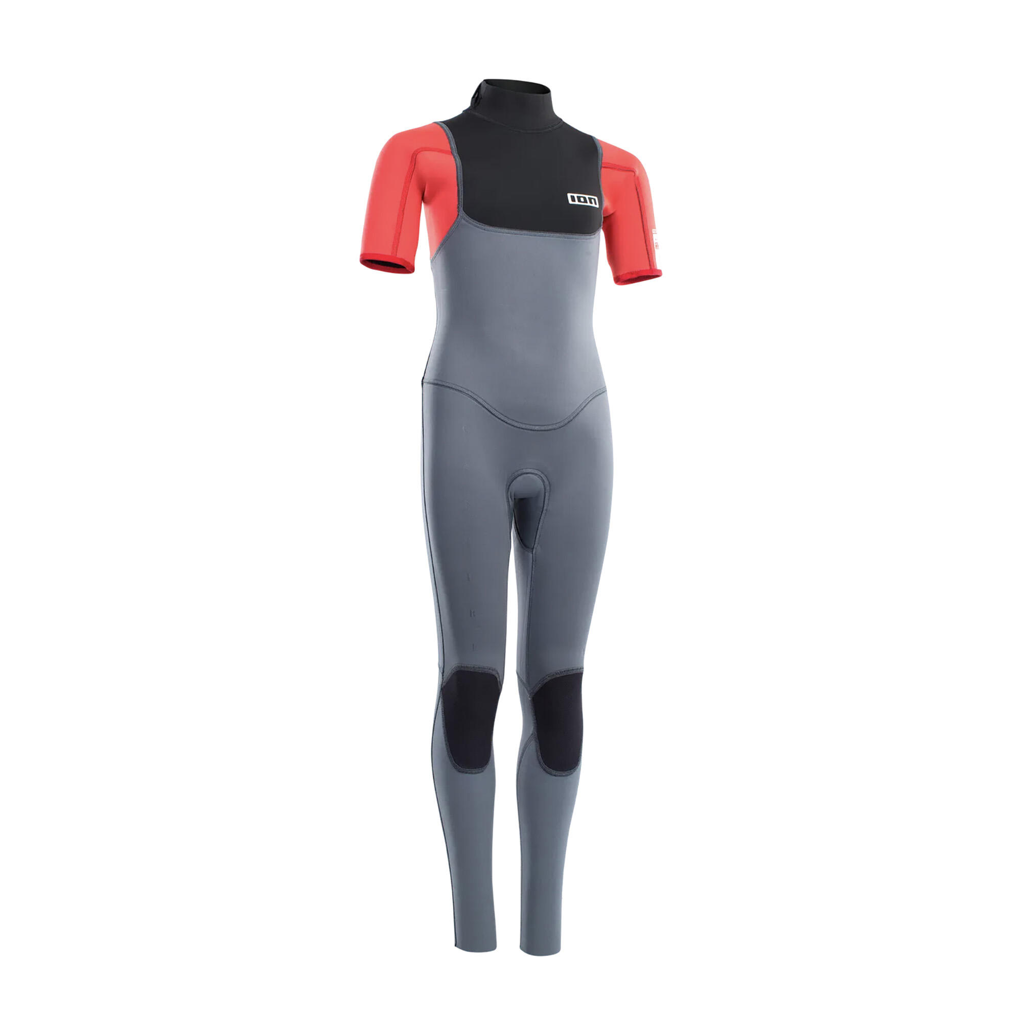 Pianka surfingowa dziecięca ION Capture 3/2 Back Zip Jr steel blue/red 3/3