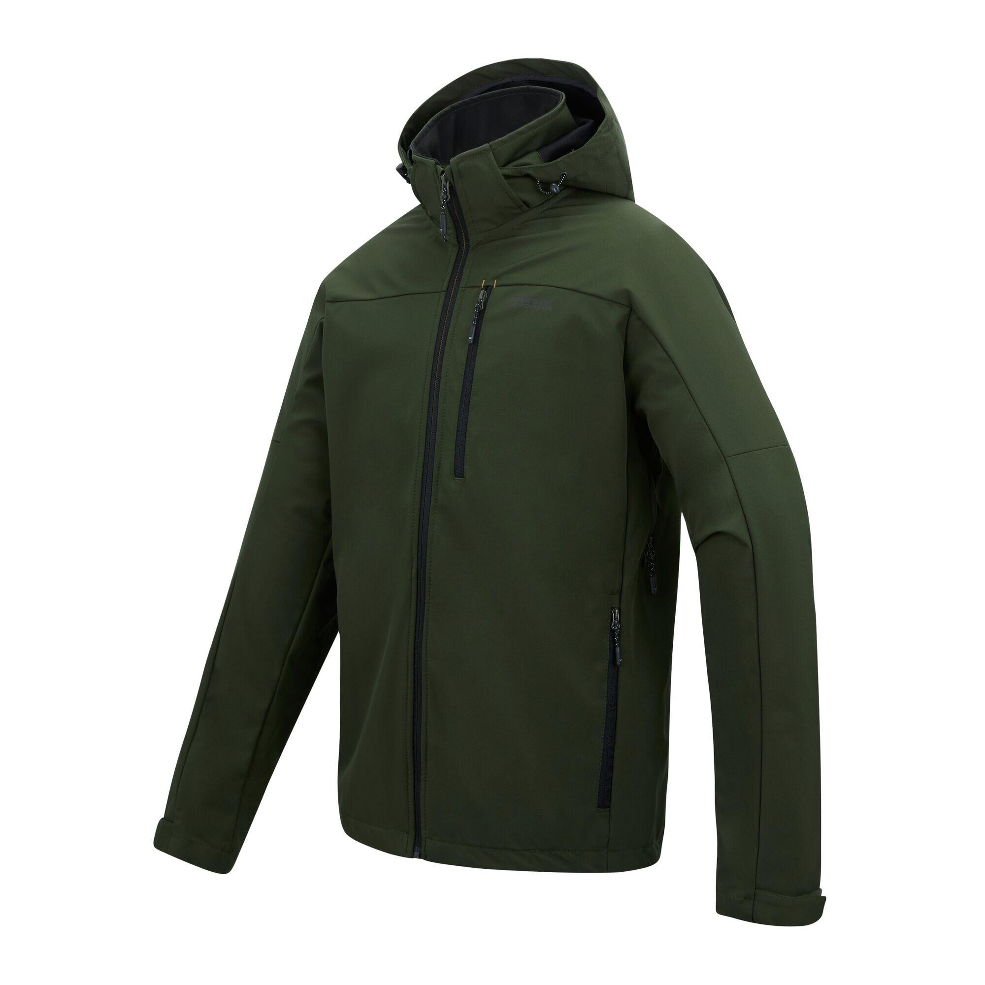 Veste Softshell Imperméable ARANA Homme (Kaki Foncé) 3/5