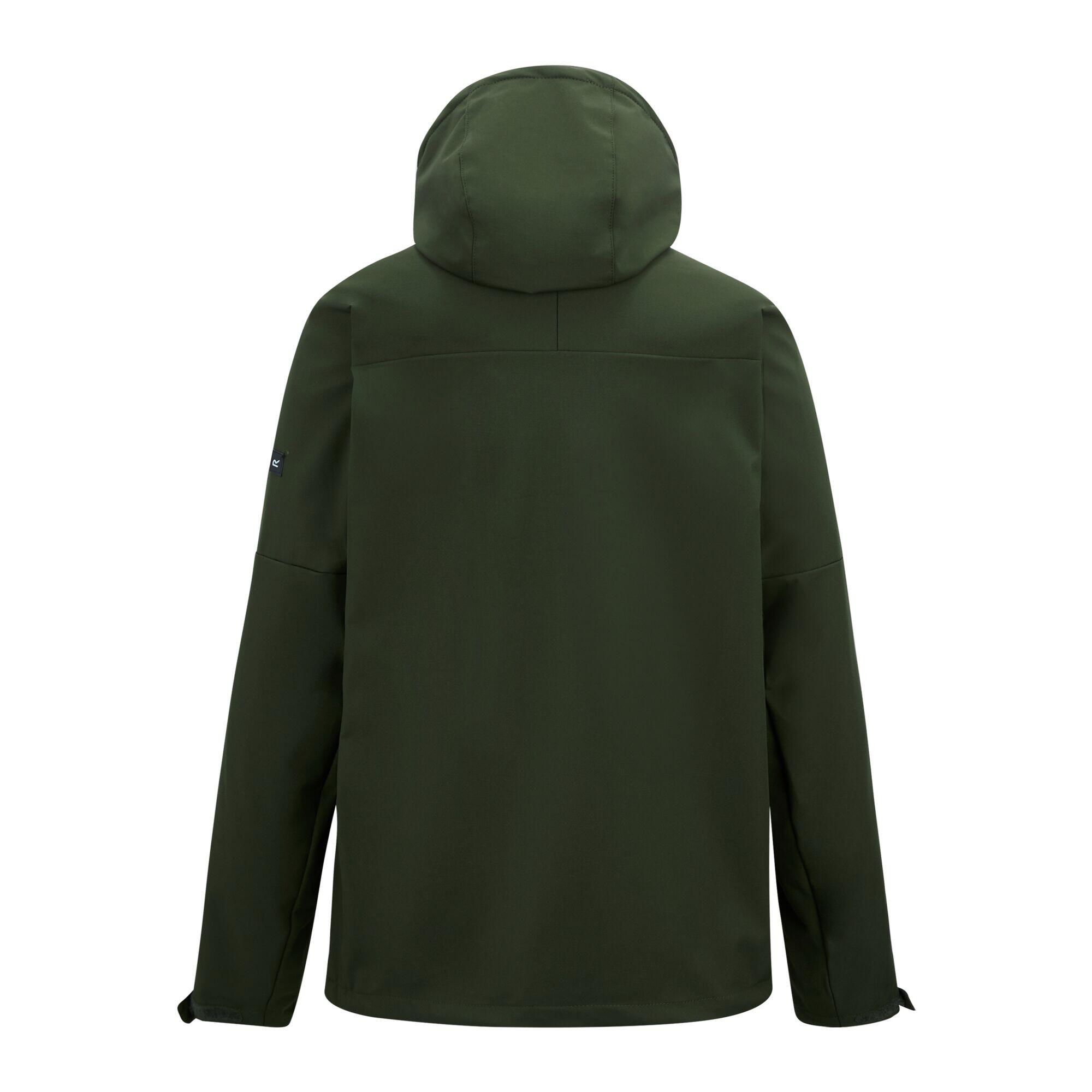 Veste Softshell Imperméable ARANA Homme (Kaki Foncé) 2/5