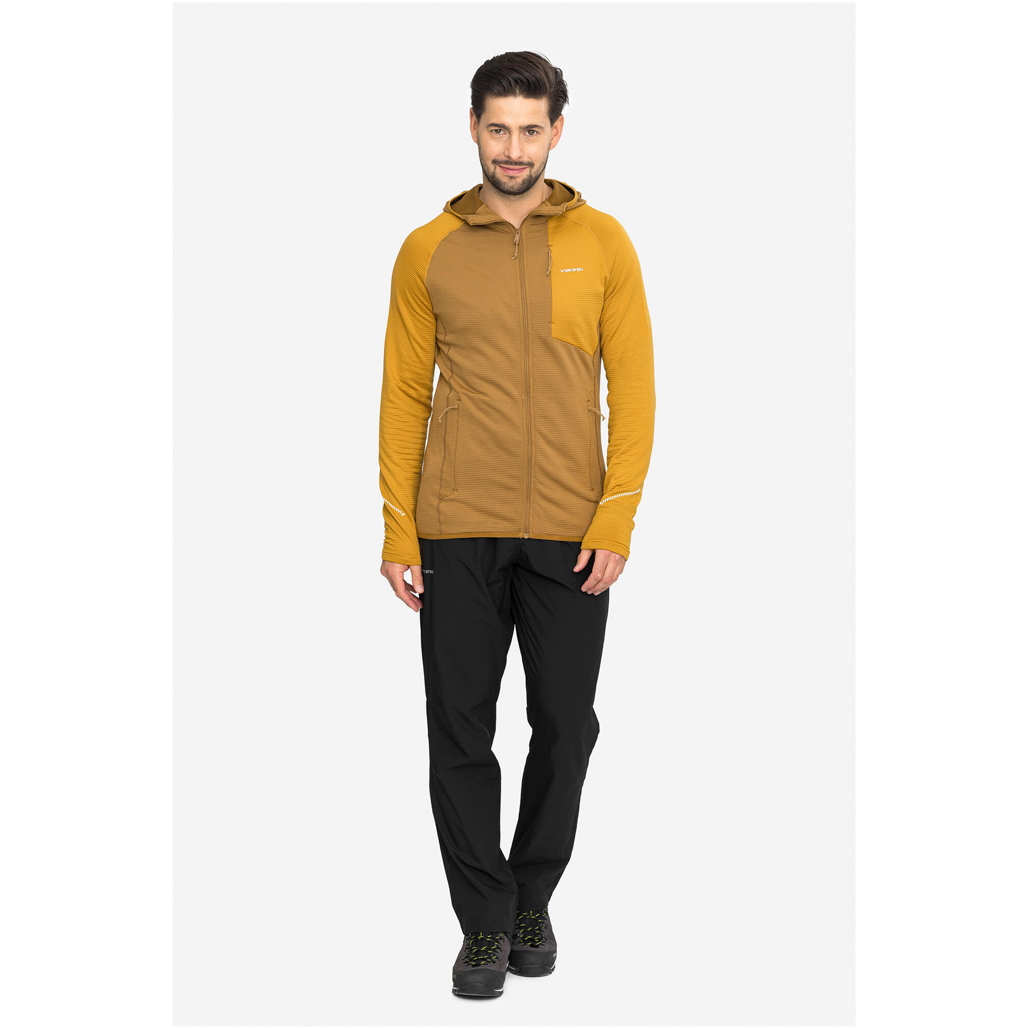 Herren Fleecejacke VIKING Birger mit Kapuze und Reißverschluss 2/7