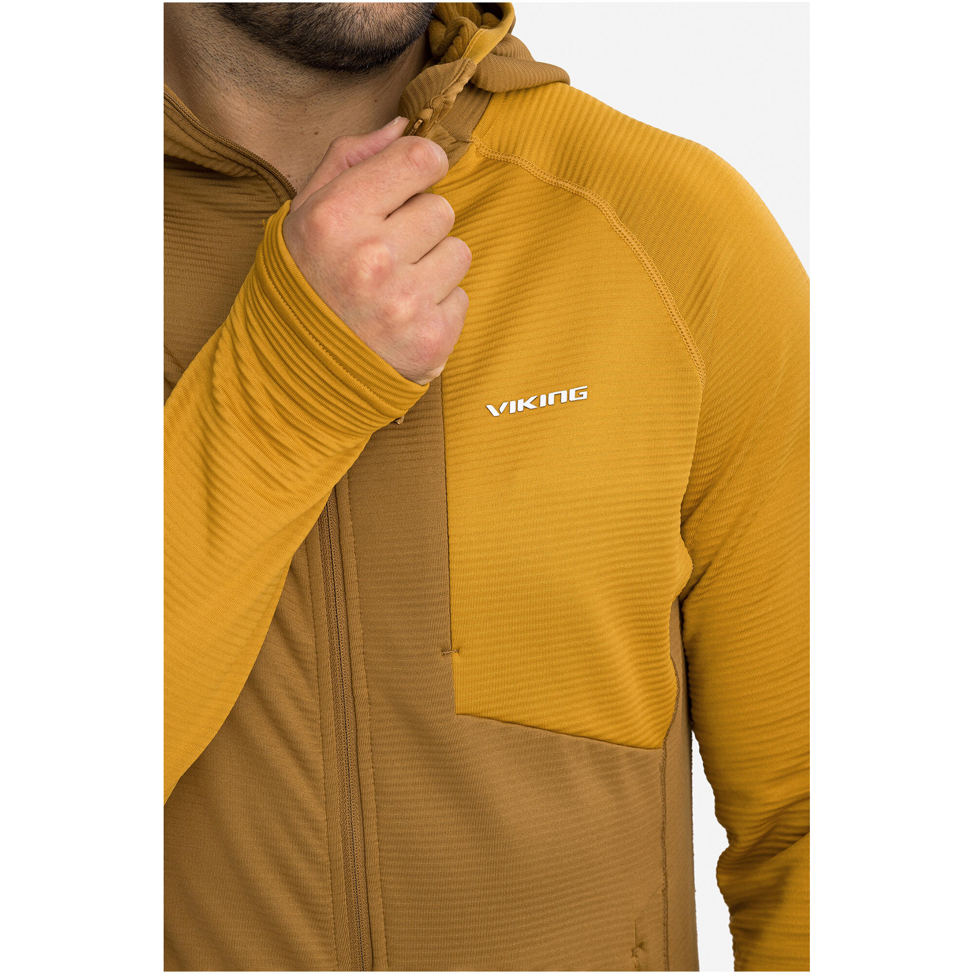 Herren Fleecejacke VIKING Birger mit Kapuze und Reißverschluss 5/7