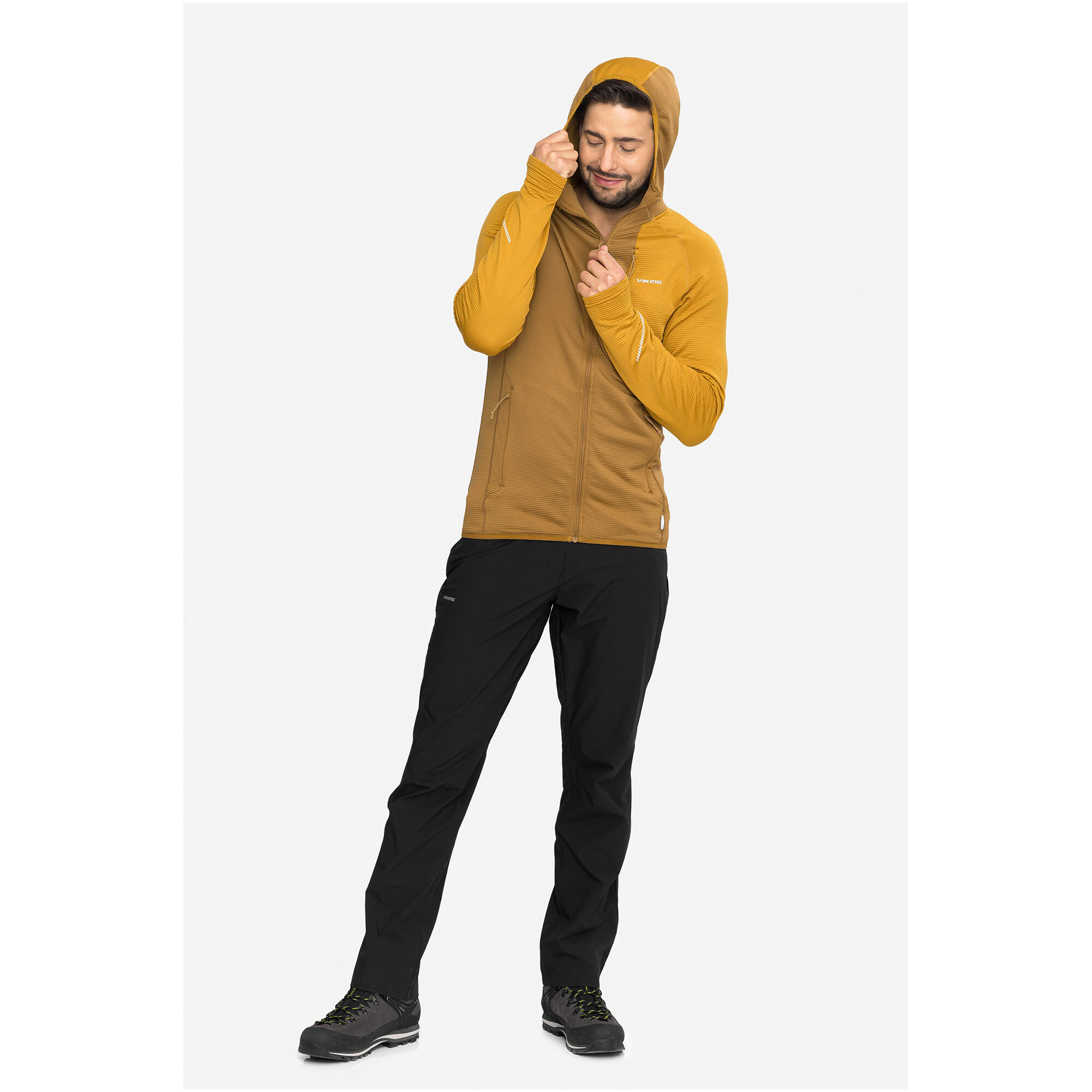 Herren Fleecejacke VIKING Birger mit Kapuze und Reißverschluss 4/7