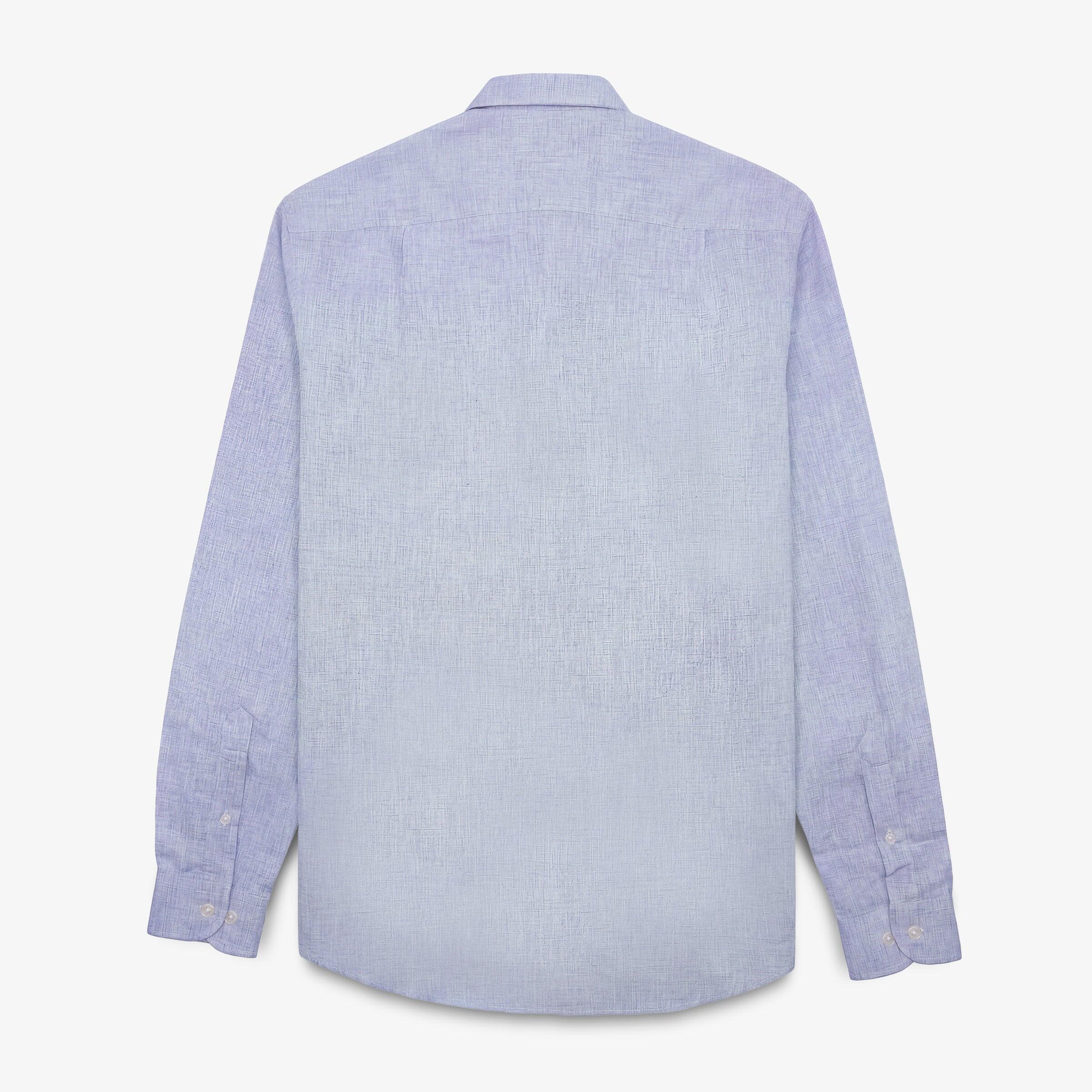 Camicia a maniche lunghe color malva 2/5
