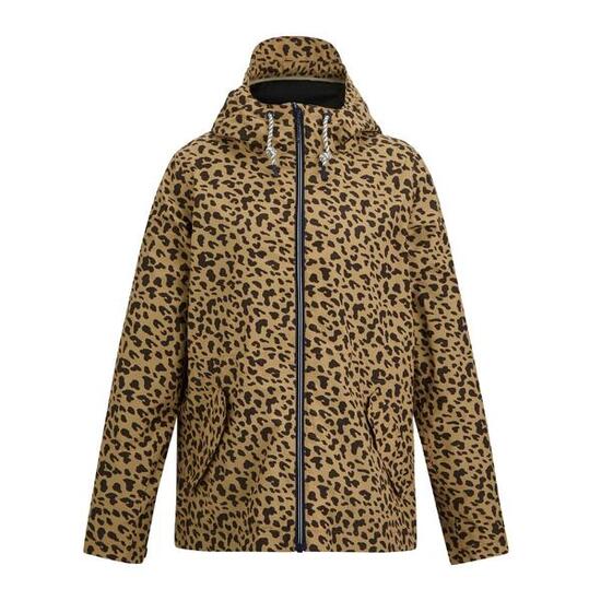 Veste Imperméable Motif/style Imprimé Léopard BAYLETTA Femme (Beige Léopard)
