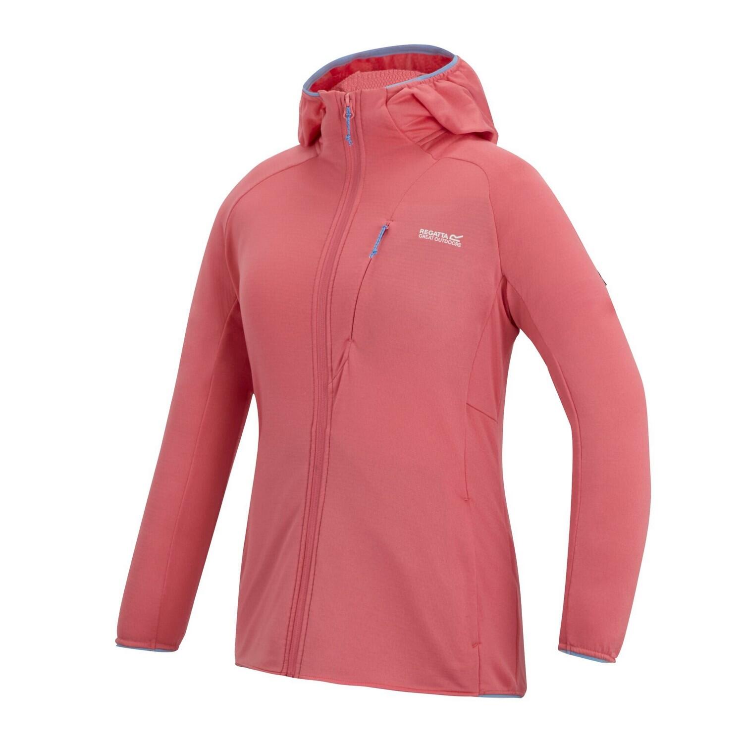 Veste Unie À Capuche Élastiquée KADLEY Femme (Corail) 3/4