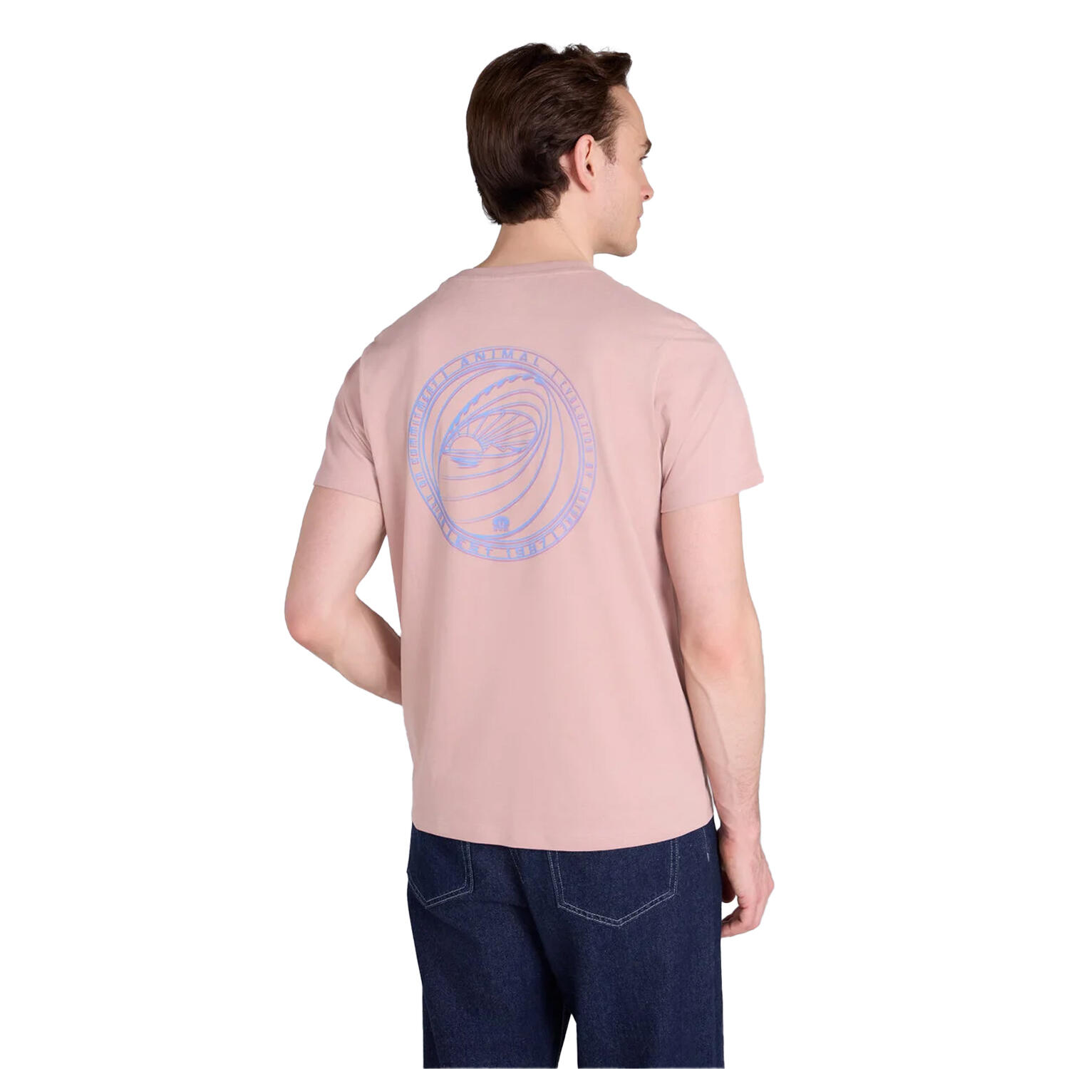 "Jacob" TShirt für , Rückseitiger Aufdruck Herren Pink 4/5