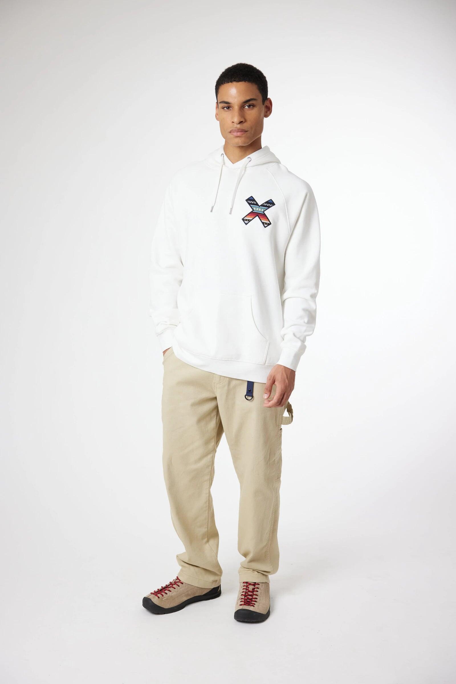 Sudadera con Capucha Blue Banana Blanco Roto de Algodón 100% Orgánico 3/7