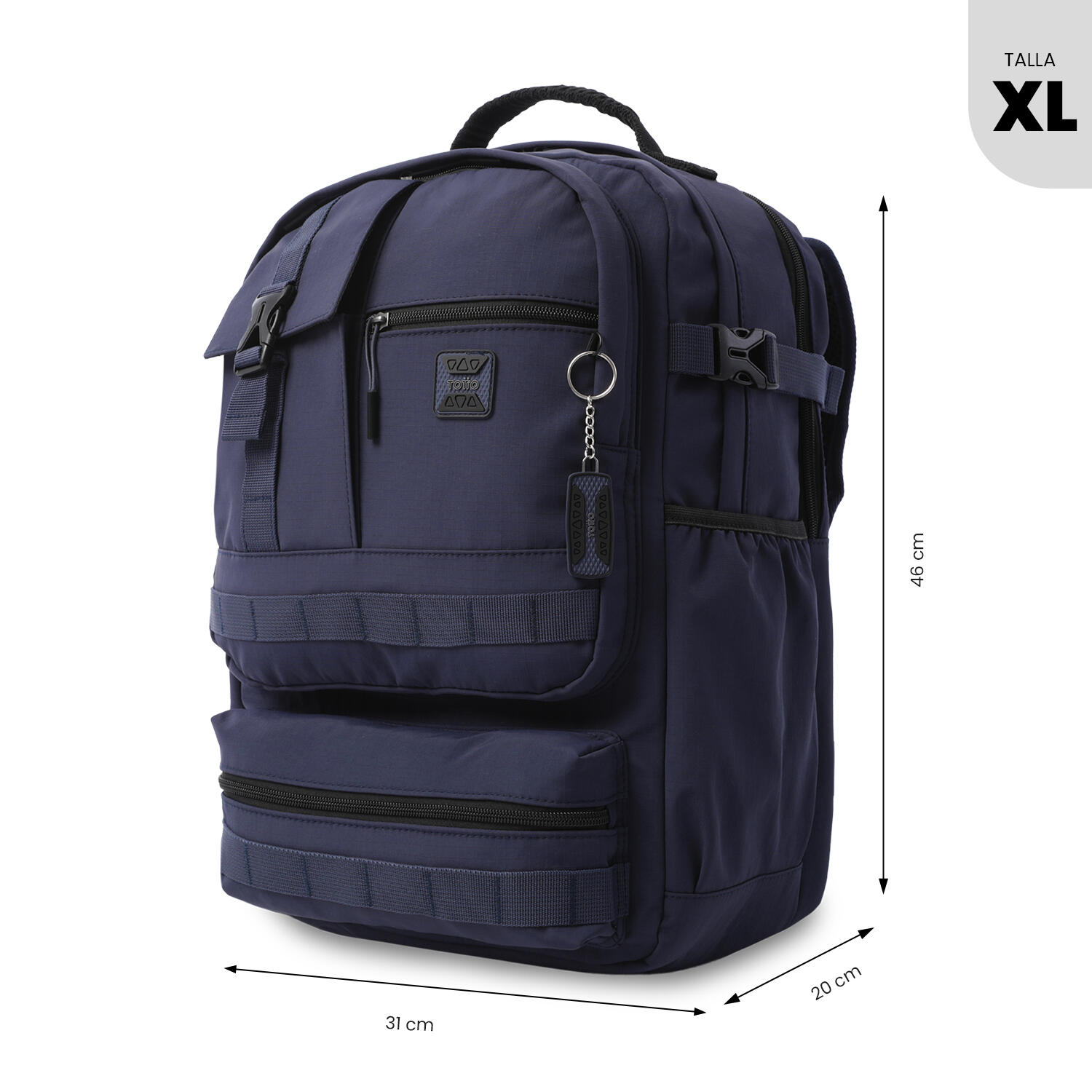 Totto Mochila ejecutiva Spa XL Azul/Negro Poliamida 31 x 46 x 20 cm 3/5