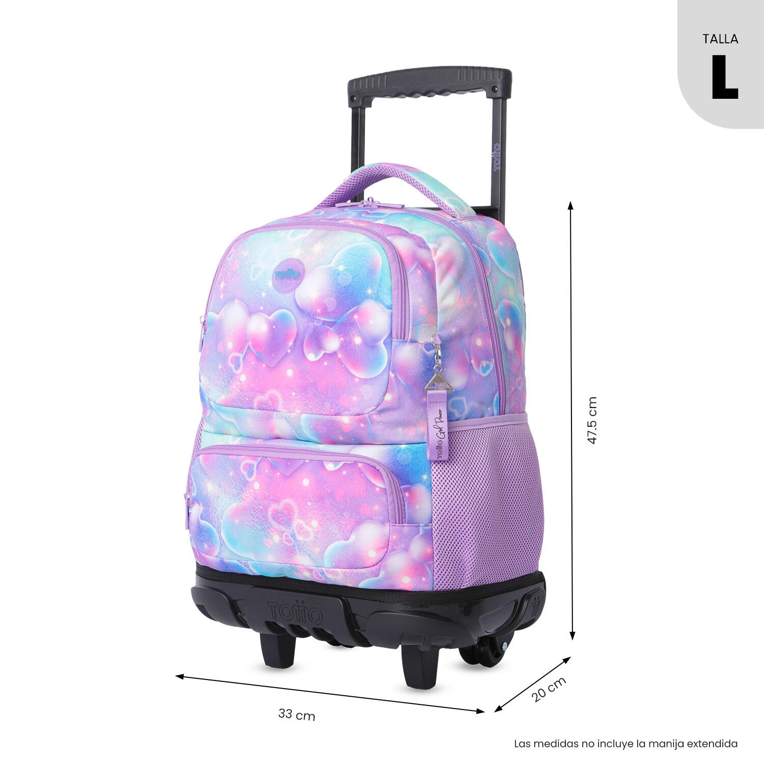 Totto Mochila infantil ruedas SKL L Korina Poliéster 32 x 45.5 x 18 cm 3/5