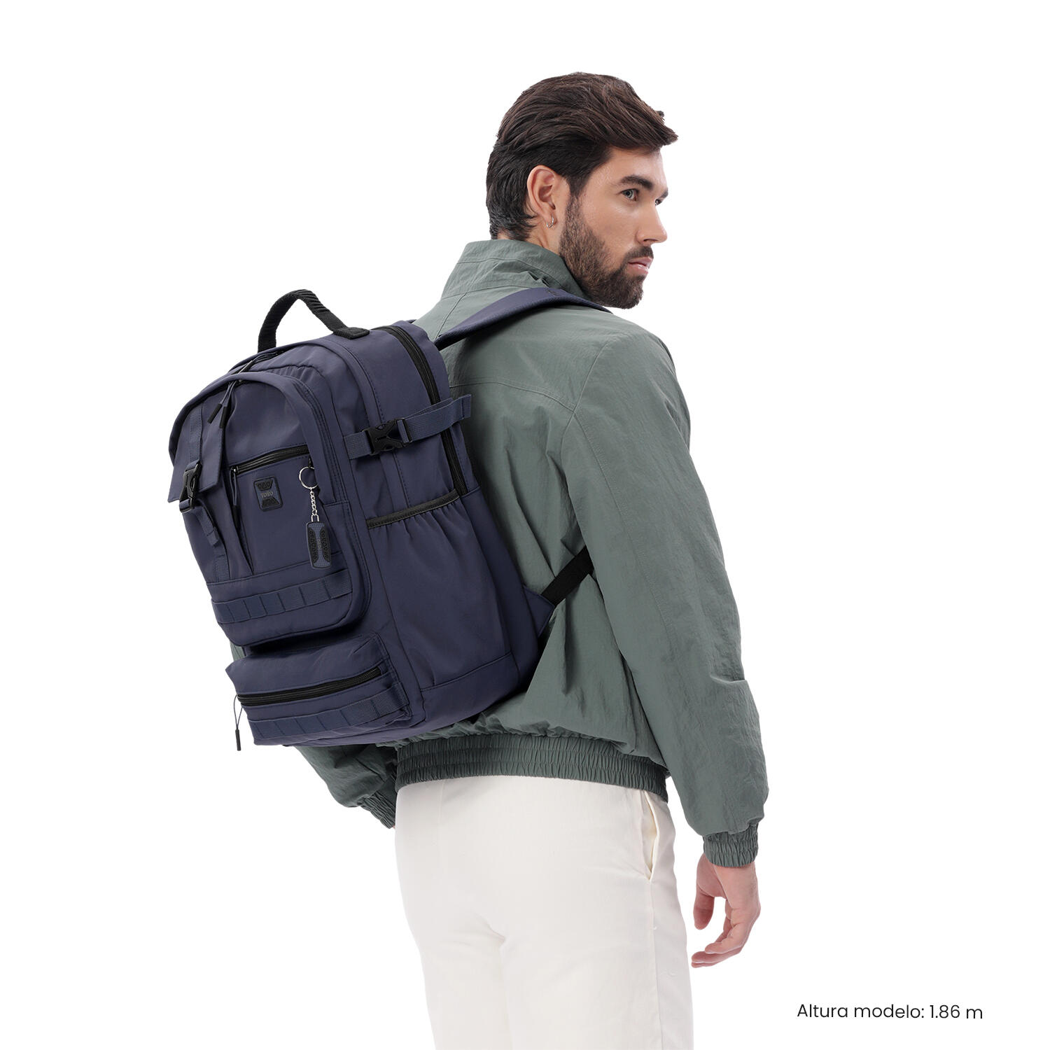 Totto Mochila ejecutiva Spa XL Azul/Negro Poliamida 31 x 46 x 20 cm 2/5