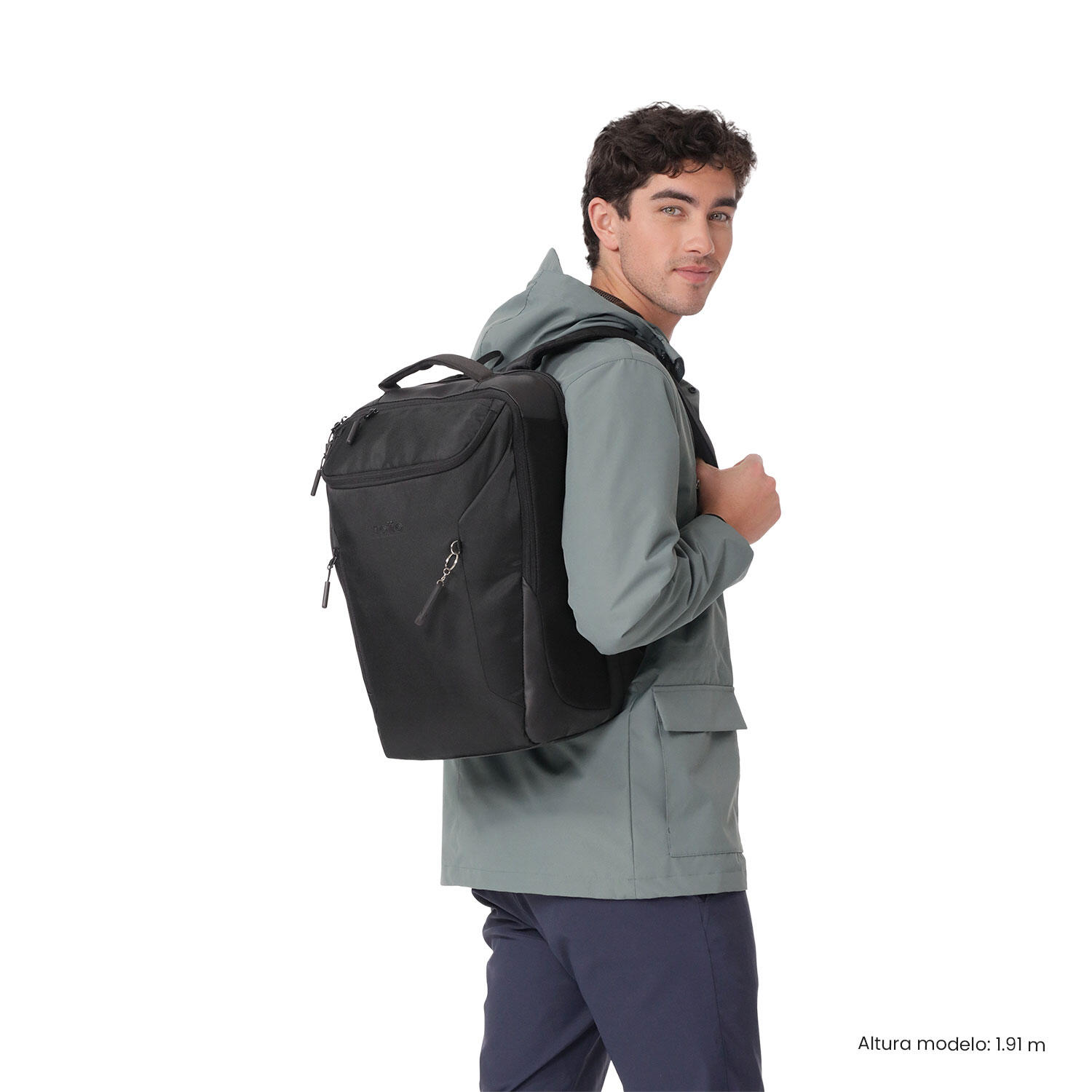 Totto Mochila ejecutiva Tork Negro/Black Poliéster 30 x 47 x 18 cm 2/5